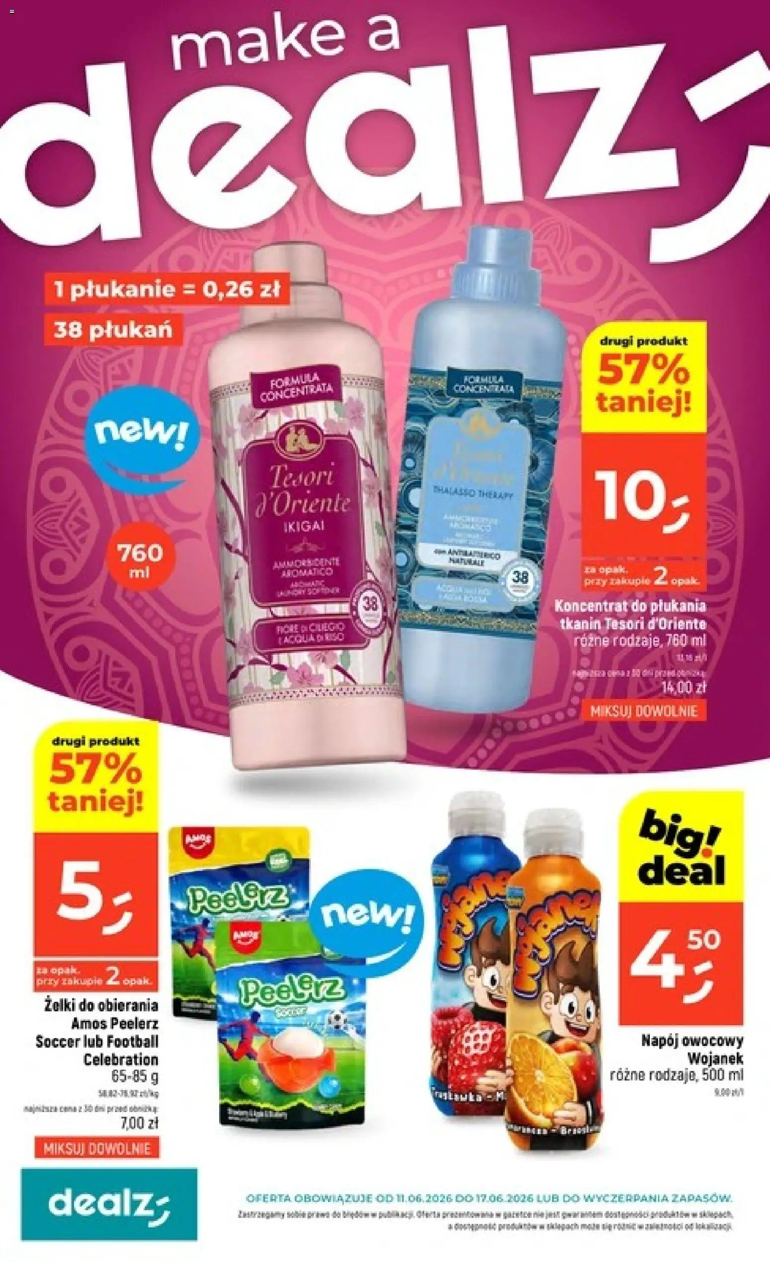 Dealz gazetka od 11.06.2026 | Strona: 1 | Produkty: Tesori d'oriente, Żelki