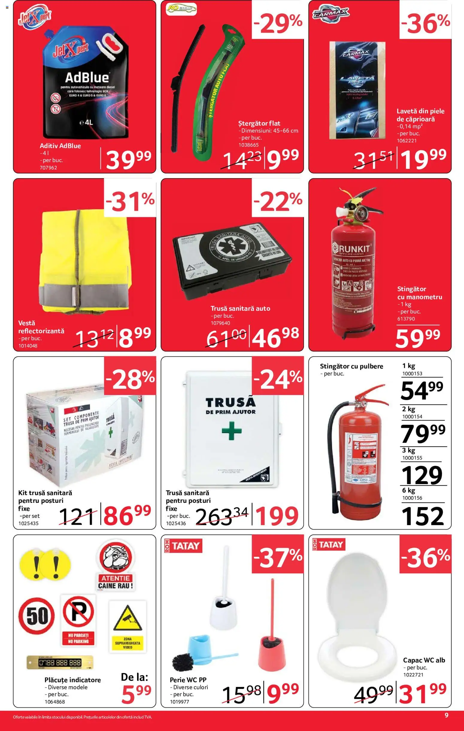 Noul catalog Selgros – valabil de la 10.07.2026 | Pagină: 9 | Produse: Video, Manometru, Perie, Vestă