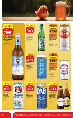 STEFFL VILÁGOS DOBOZOS SÖR, 500 ml - amely érvényes a következő dátumtól: 2026.09.17. | Oldal: 8 | Termékek: Üveges sör, Búzasör, Tuborg, Sör