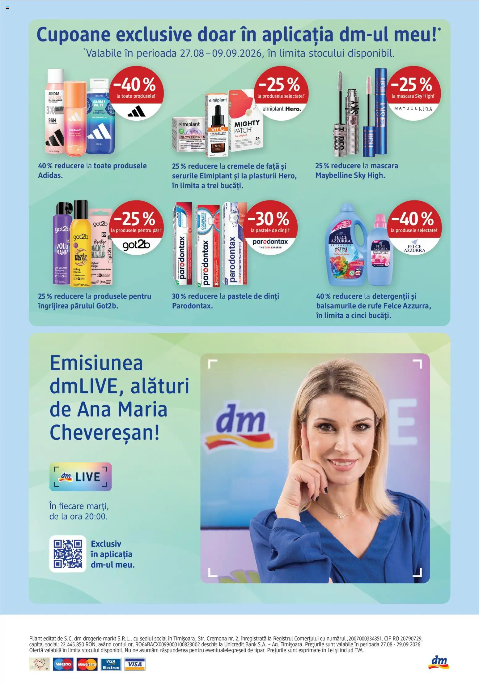 Noul catalog DM drogeriemarkt – valabil de la 27.08.2026 | Pagină: 24 | Produse: Baby, Cif, Active, Cremă