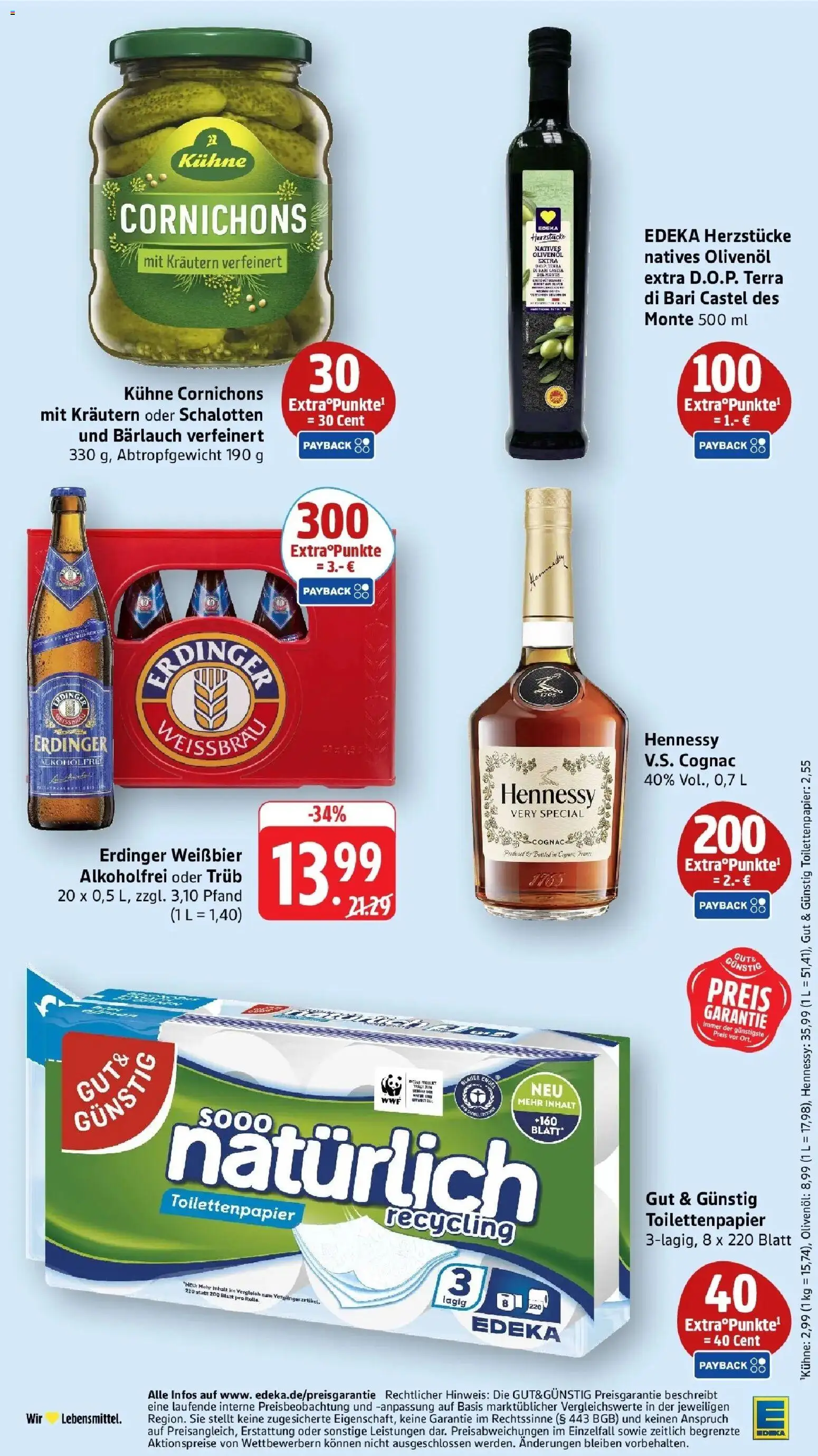 E center Prospekt Speyer (ab 28.09.2026) zum Blättern | Seite: 39 | Produkte: Erdinger, Weißbier, Olivenol, Toilettenpapier