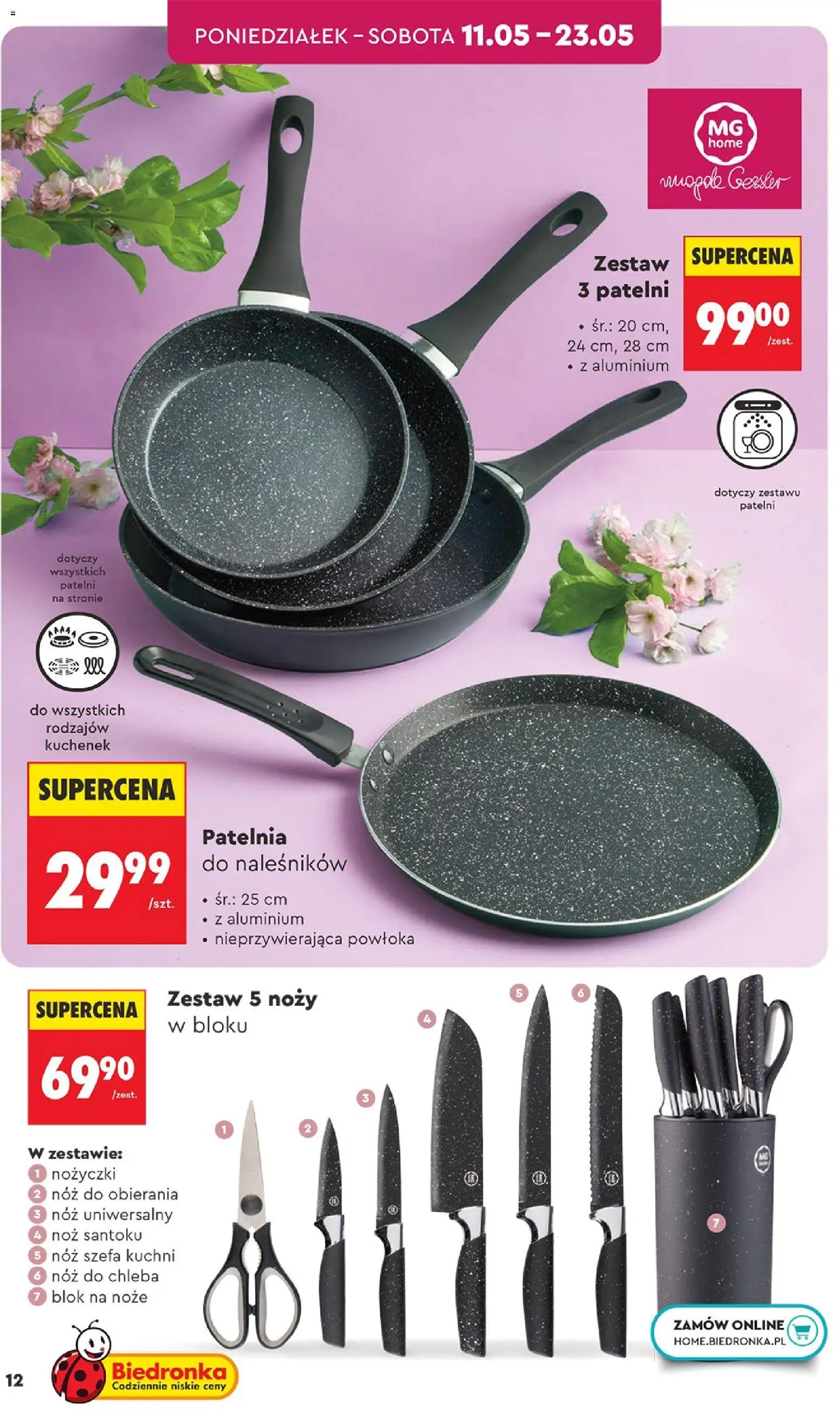 Biedronka Polsko leták - Hity i inspiracje od 09.05.2026 | Strana: 14 | Produkty: Chleba, Nože, Blok, Blok na nože
