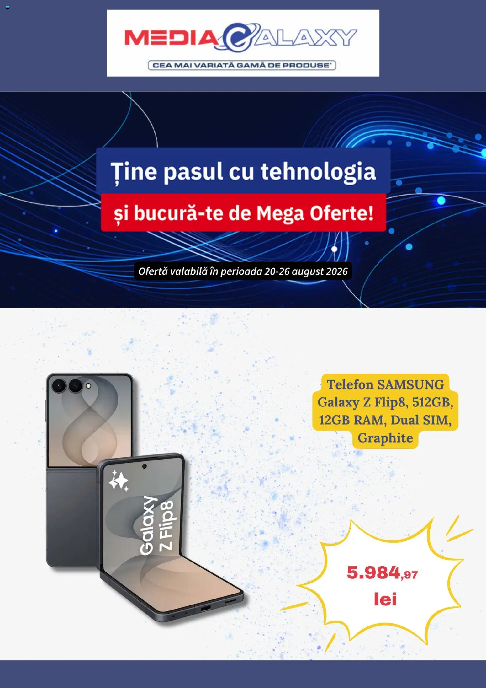 Noul catalog Media Galaxy – valabil de la 20.08.2026 | Pagină: 1 | Produse: Telefon