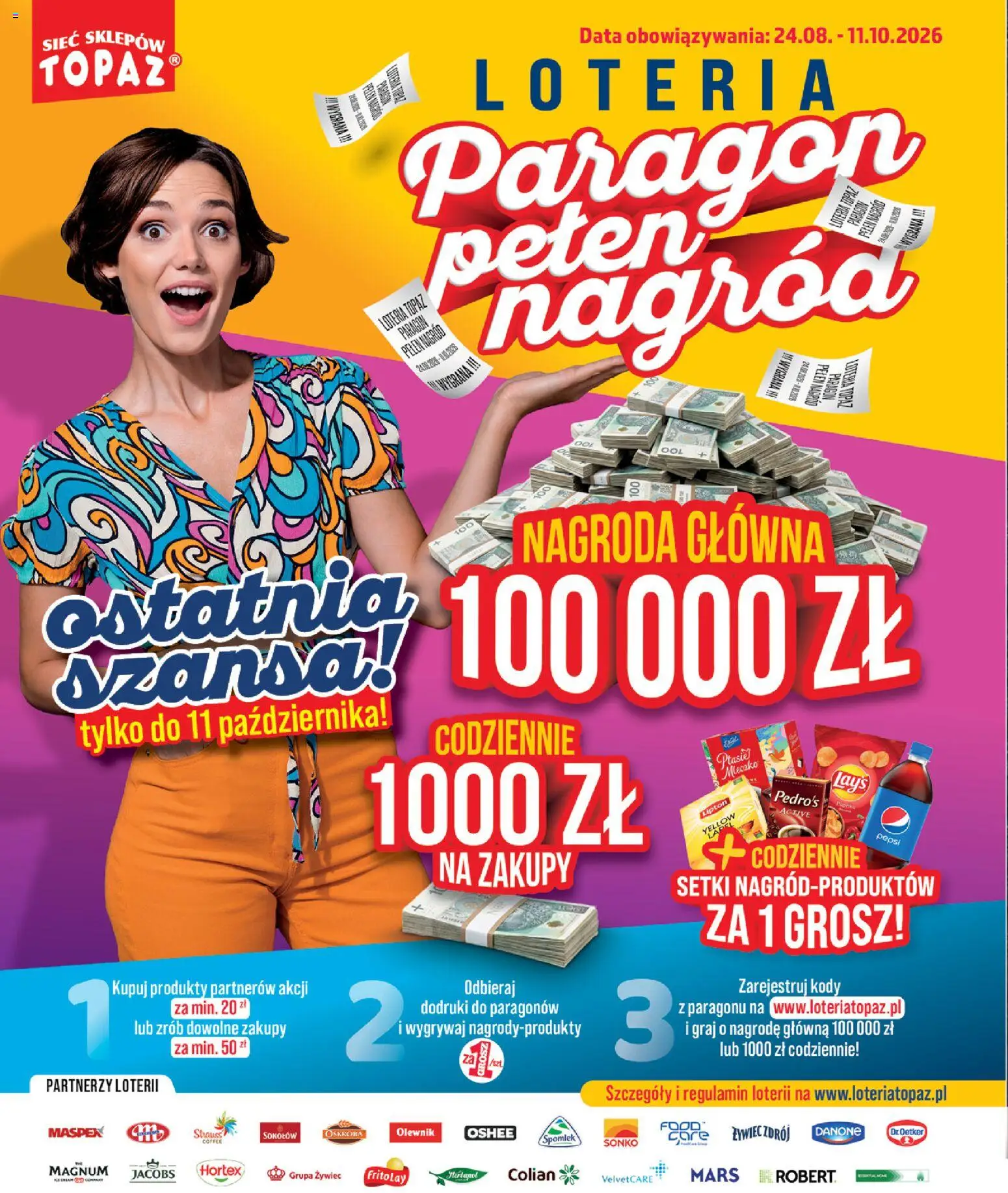 Topaz gazetka - Express od 08.10.2026 | Strona: 2 | Produkty: Jacobs, Pepsi, Oshee, Magnum