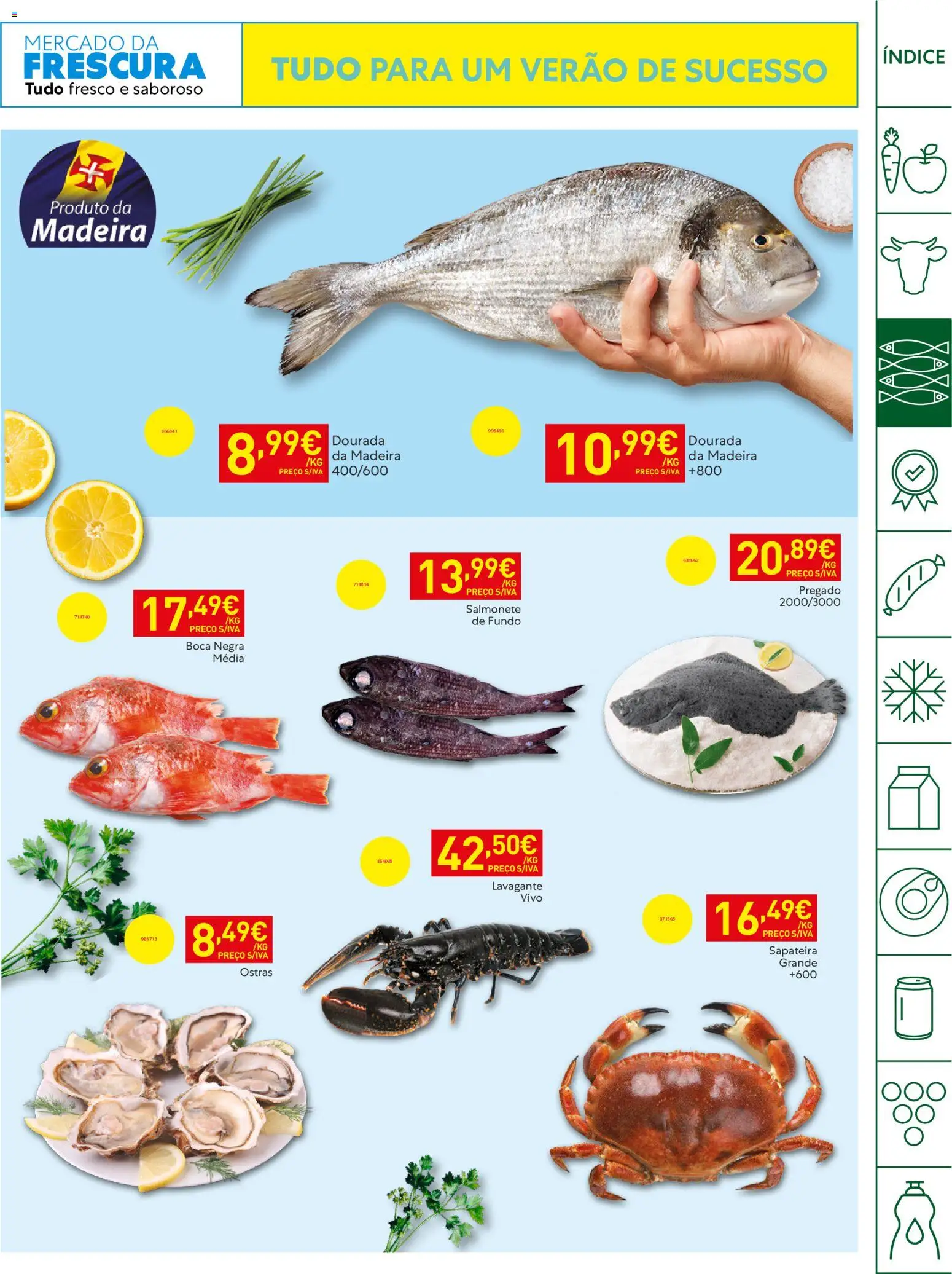 Recheio - Horeca Bons Negócios Madeira │ válido de 09.06.2026 | Página: 7 | Produtos: Dourada, Ostras, Sapateira