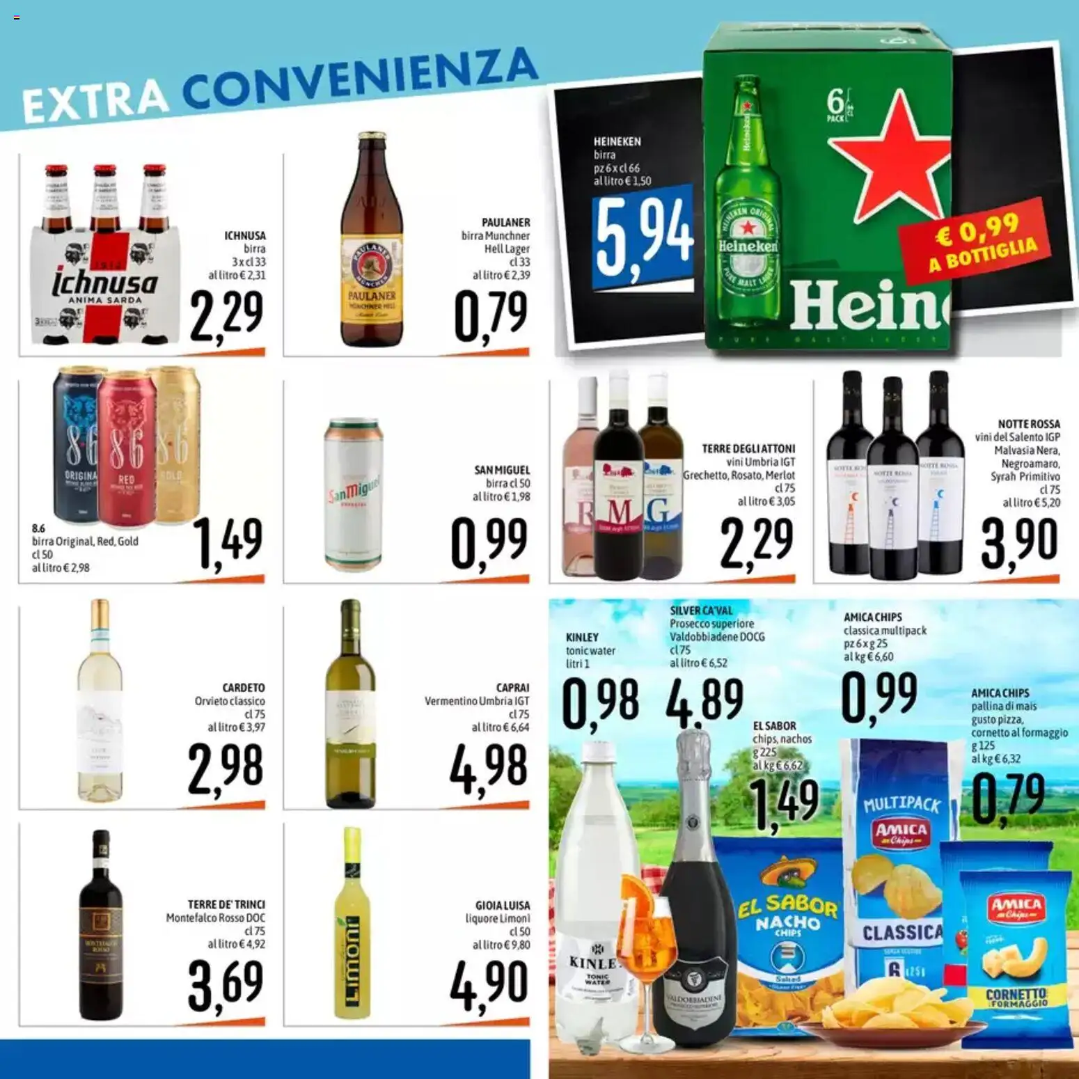 Volantino Emisfero del 28.05.2026 | Pagina: 6 | Prodotti: Birra, Cornetto, Prosecco, Liquore