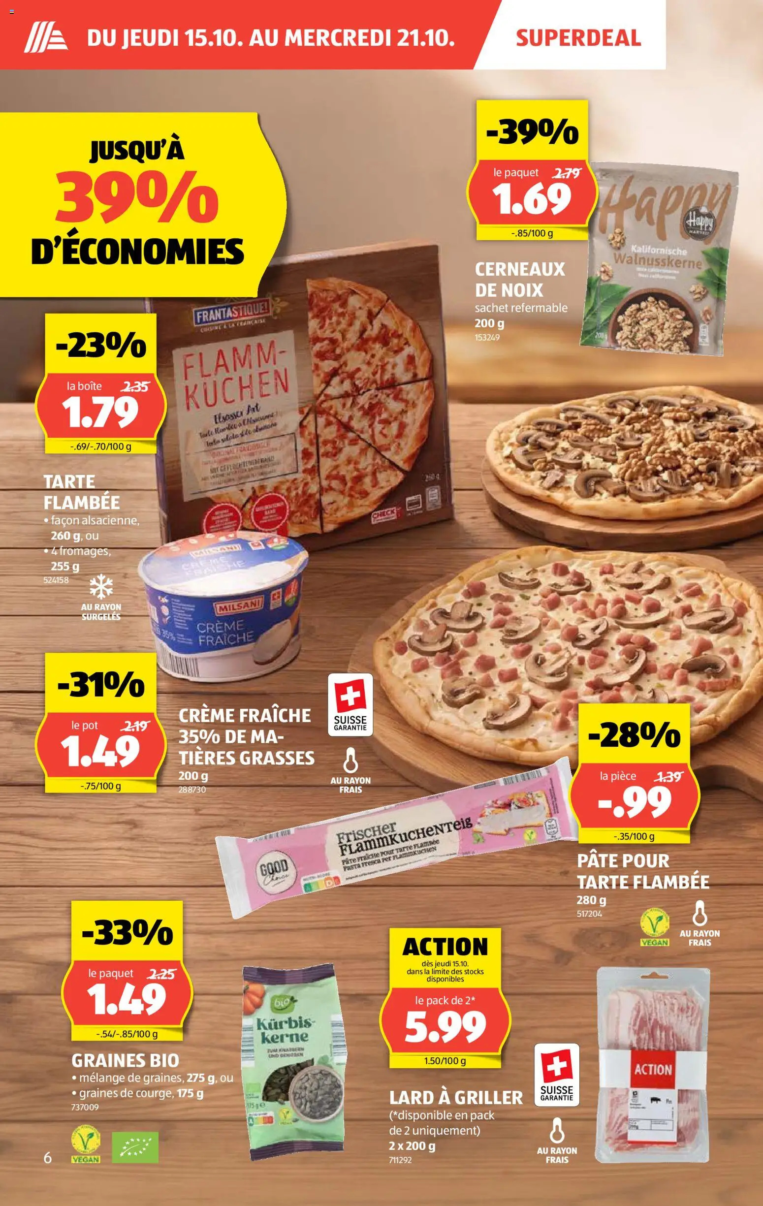 Aldi aktionen FR – gültig ab 15.10.2026 | Seite: 6 | Produkte: Pasta, Kürbis, Griller, Creme