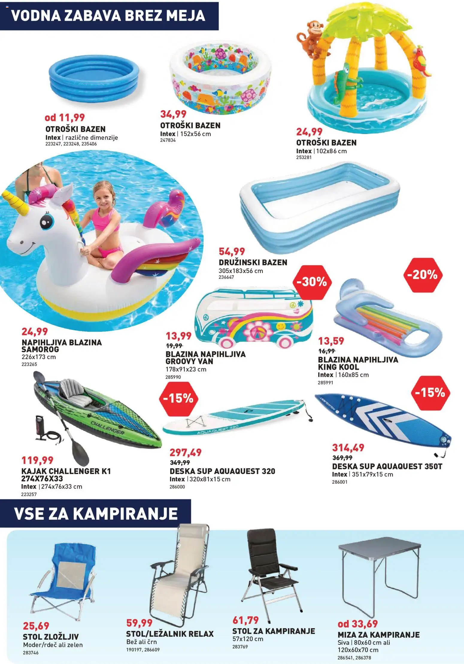 Novi Inpos katalog ponudbe – veljaven od 04.06.2026 | Stran: 4 | Izdelki: Bazen, Sup, Miza, Stol