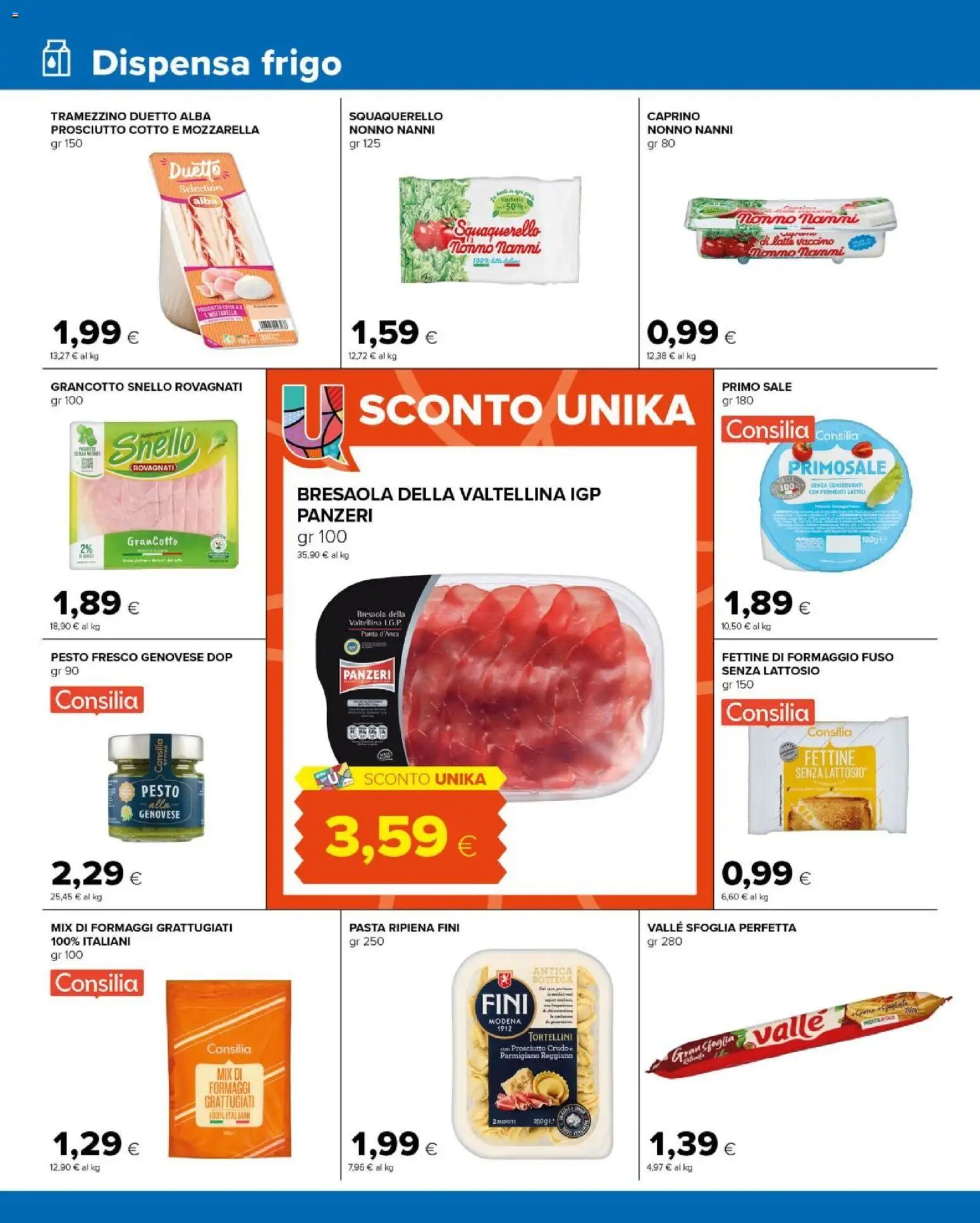 Volantino Tigre del 10.03.2026 | Pagina: 6 | Prodotti: Prosciutto Cotto, Latte, Pesto, Parmigiano