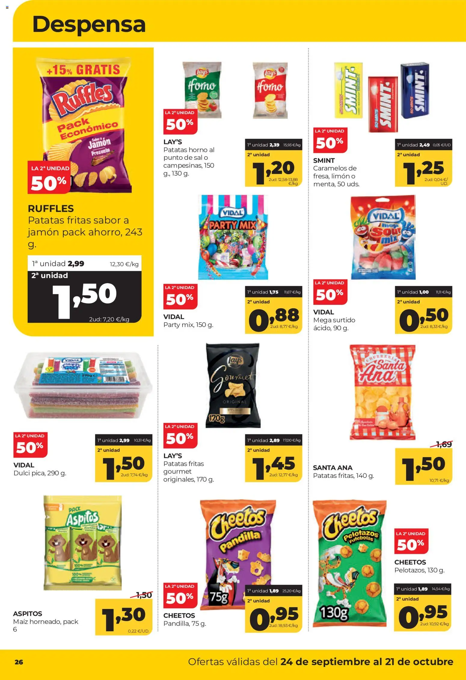 Alimerka folleto Asturias │ válido desde el 24/09/2026 | Página: 26 | Productos: Maíz, Limón, Horno, Patatas fritas
