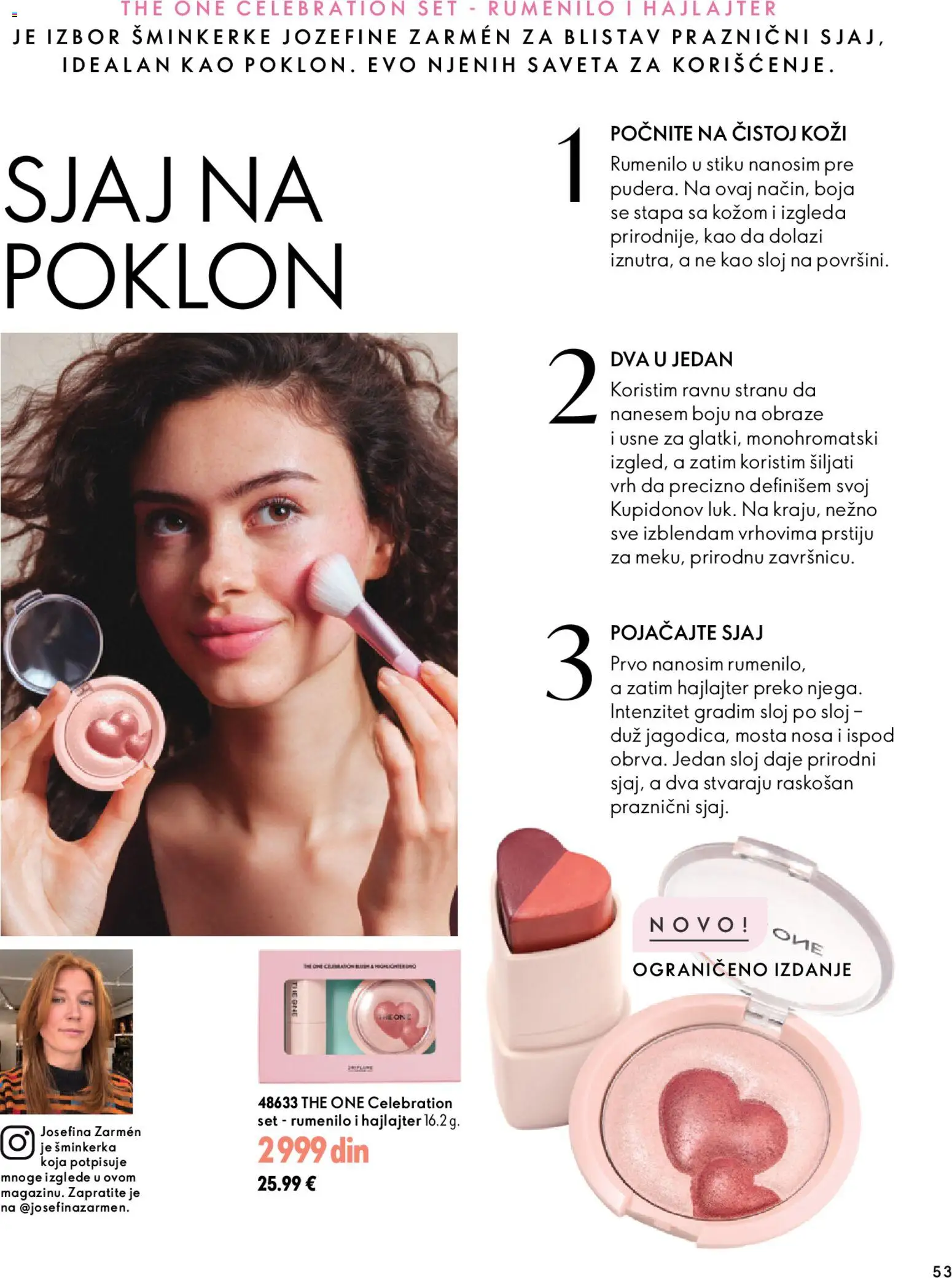 Oriflame katalog - važi od 18.11.2026 | Strana: 53 | Proizvode: Rumenilo