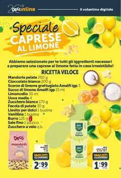 Anteprima del volantino Decò volantino valido a partire dal 31/07/2026 | Pagina: 22 | Prodotti: Uova, Sale, Burro, Limoncello