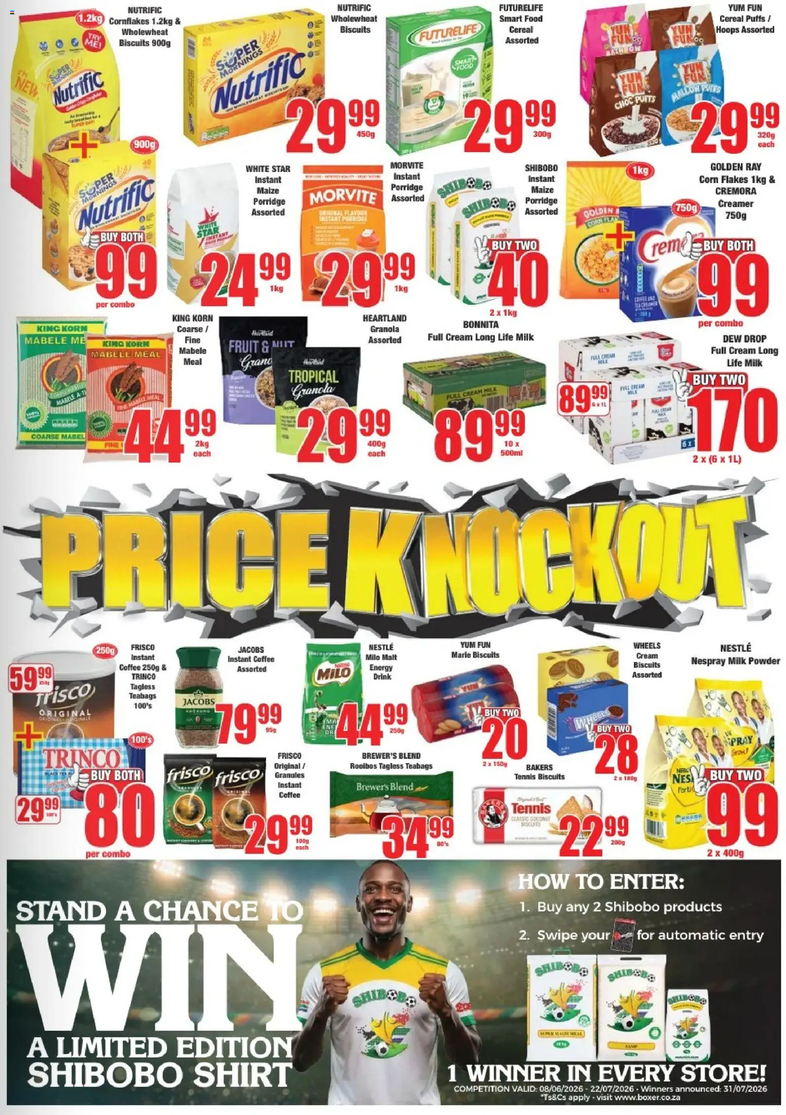 New Boxer catalogue – valid from 08.06.2026 | Page: 5 | Products: Shirt, Milk, Powder, Tea