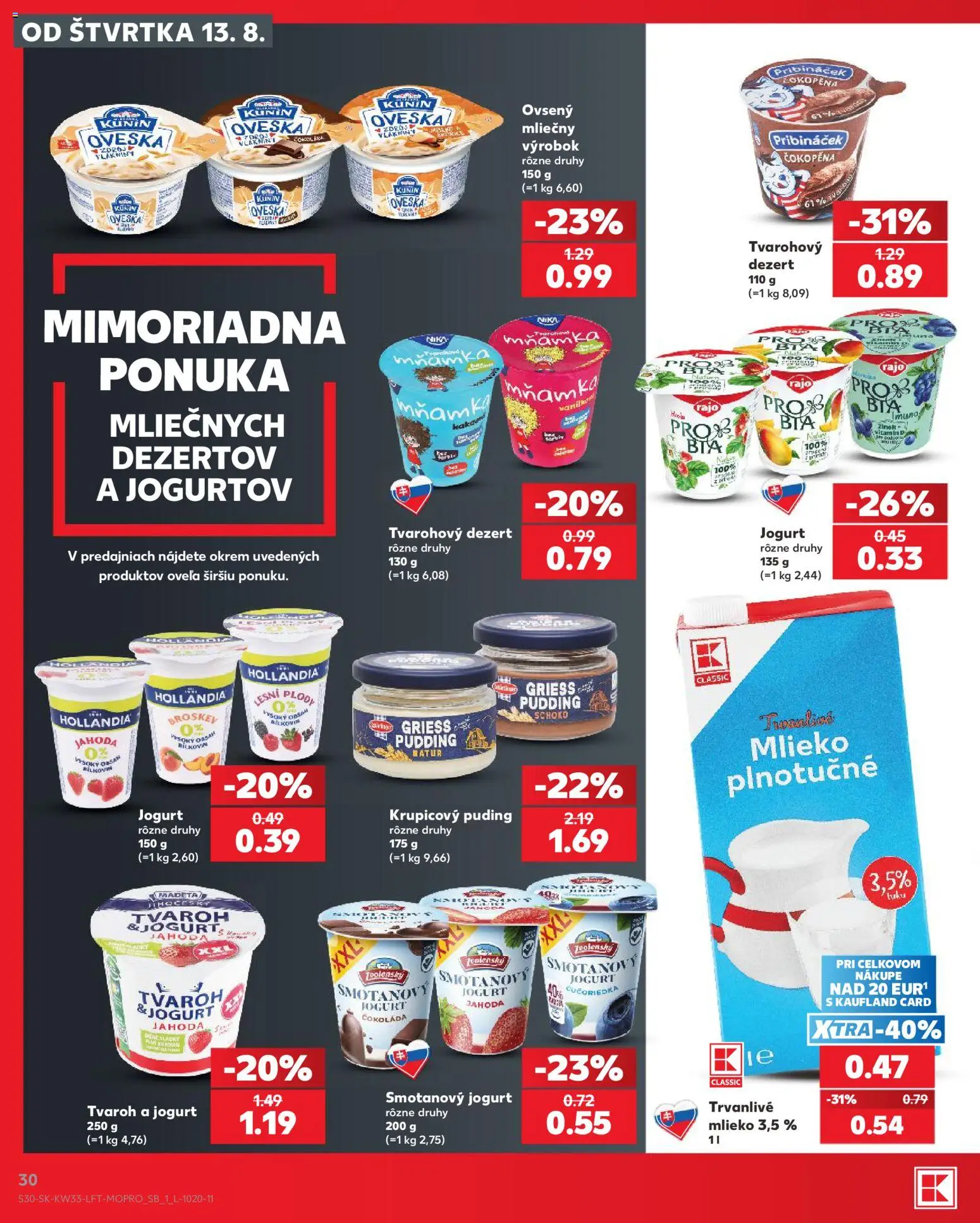 Nové Kaufland akcie – leták je platný od 13.08.2026 | Strana: 30
