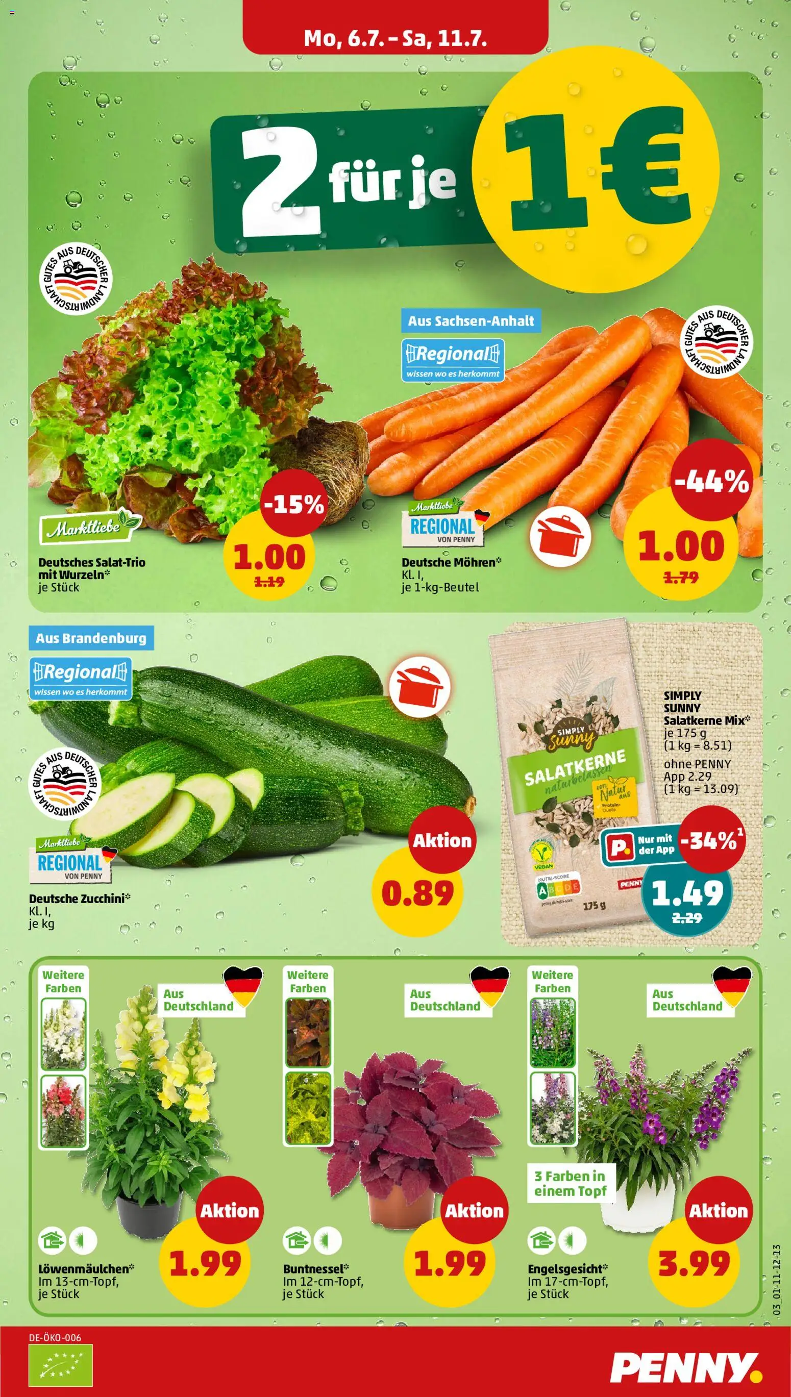 Penny Prospekt – gültig ab 06.07.2026 | Seite: 5 | Produkte: Mohren, Zucchini