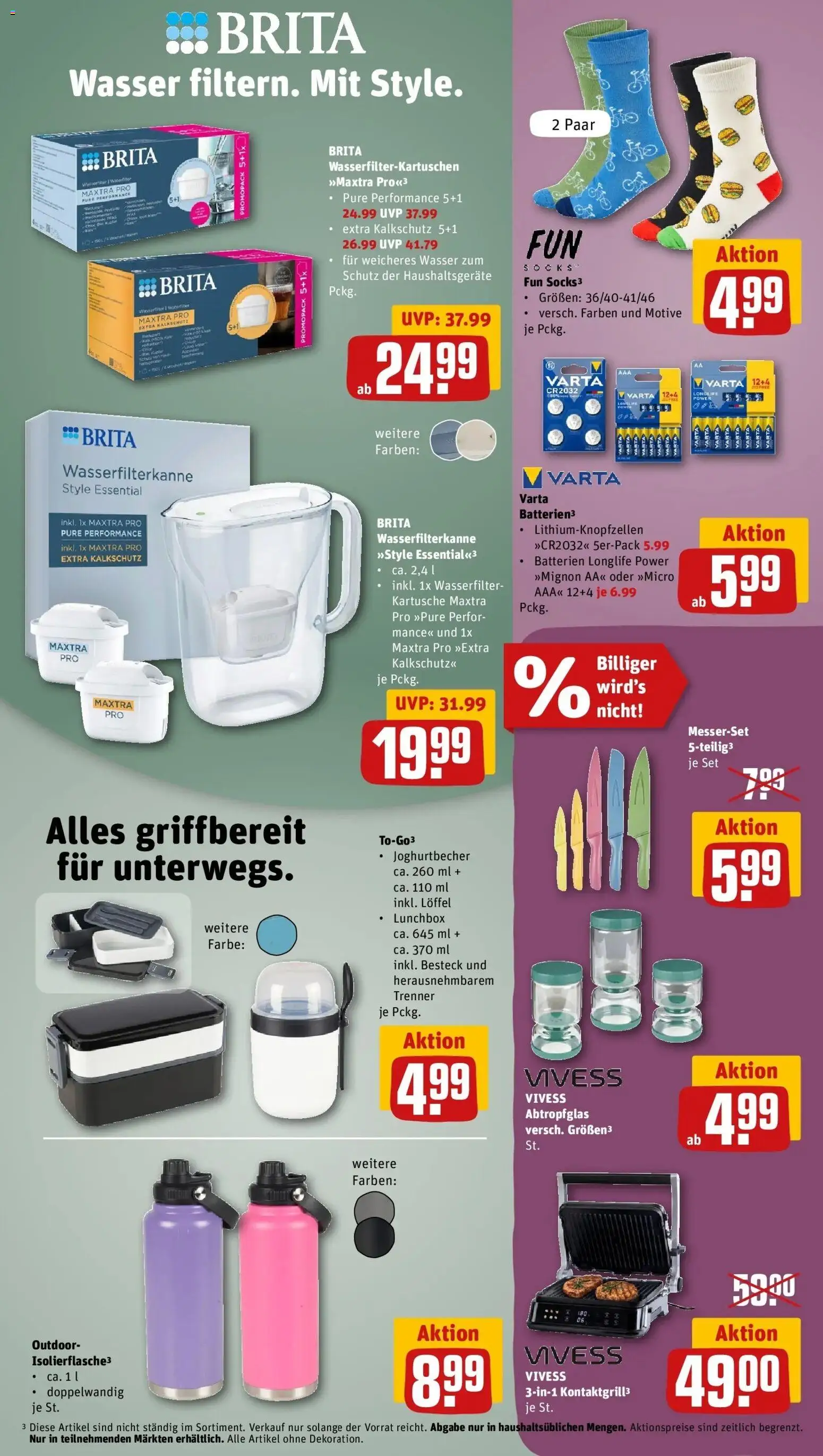 REWE Prospekt ab 07.09.2026 zum Blättern » Angebote | Seite: 25 | Produkte: Batterien, Wasser