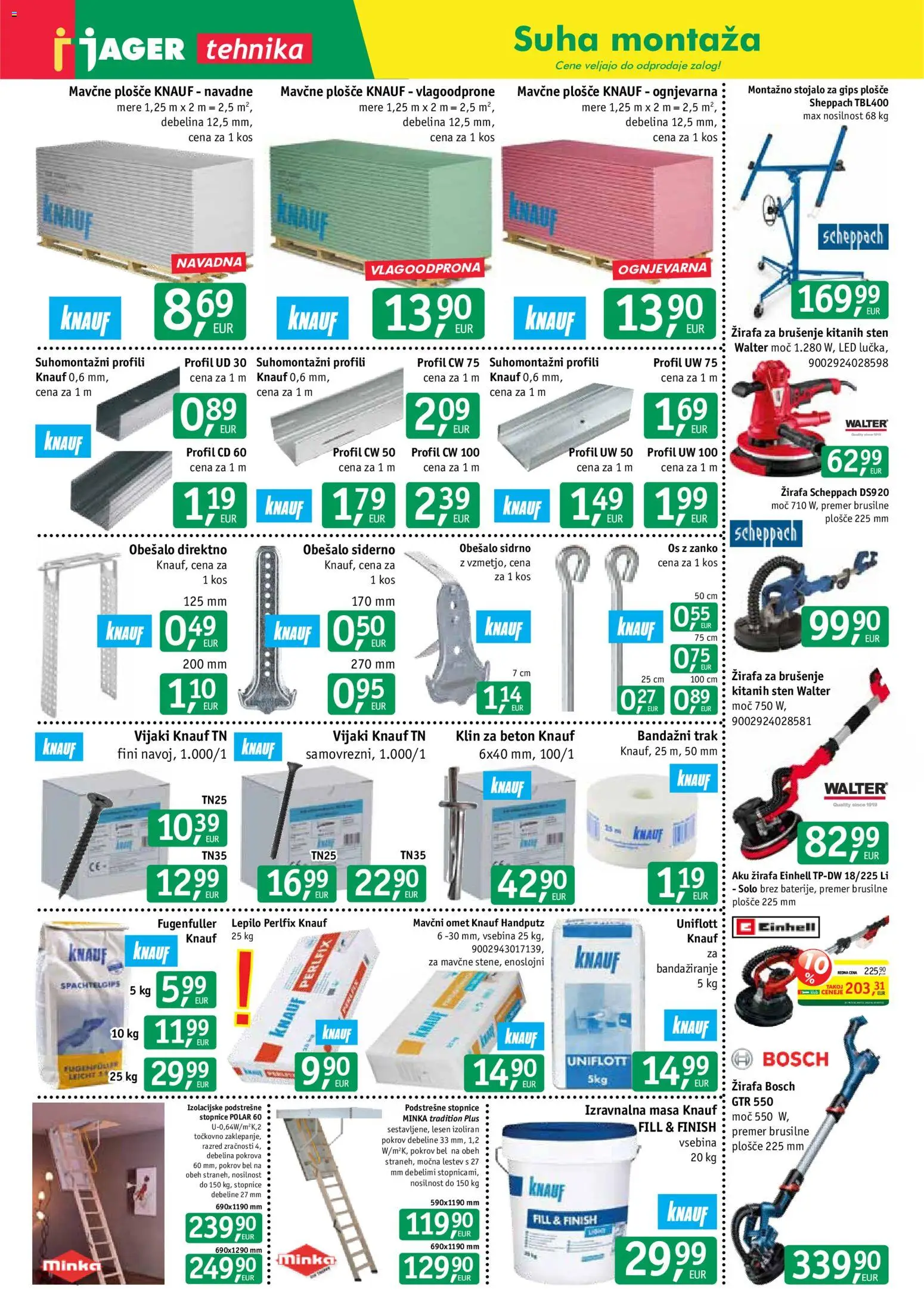 Novi Jager katalog ponudbe – veljaven od 28.10.2026 | Stran: 3 | Izdelki: Kos, Stopnice, Lepilo, Beton