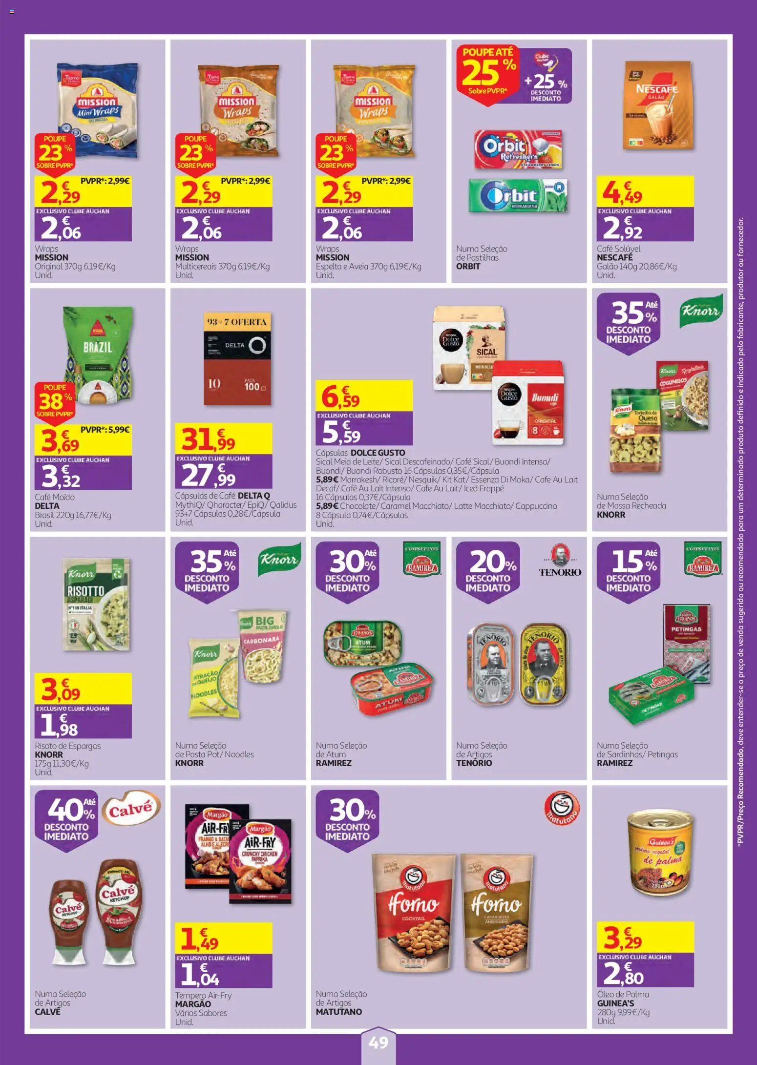 Auchan folheto │ válido de 01/10/2026 | Página: 49 | Produtos: Café solúvel, Knorr, Café moído, Ketchup