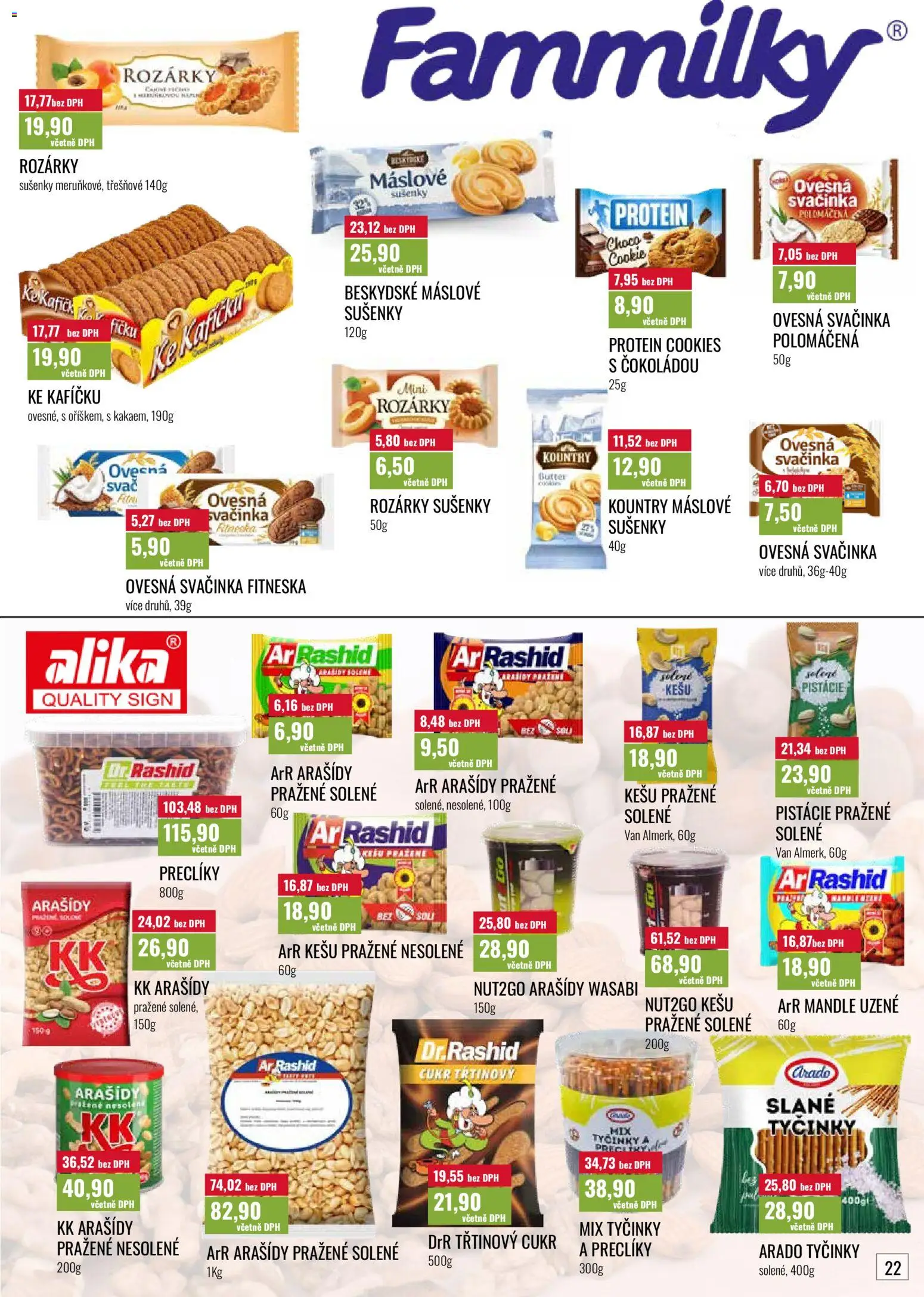 Ratio leták od 01.07.2026 | Strana: 23 | Produkty: Třtinový cukr, Tyčinky, Arašídy, Protein