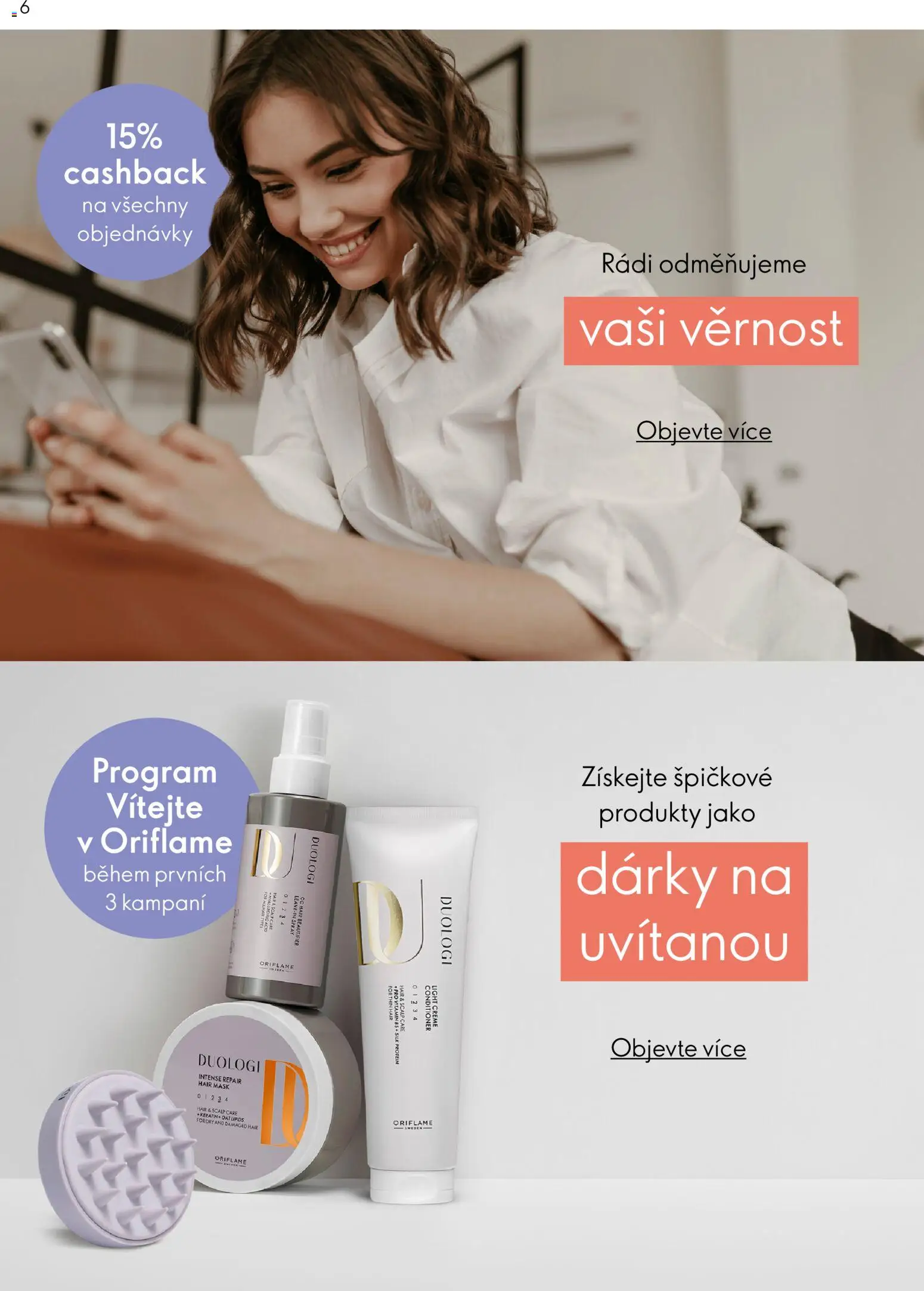 Oriflame katalog Plán odměn pro zákazníky od 21.07.2026 | Strana: 6 | Produkty: Protein