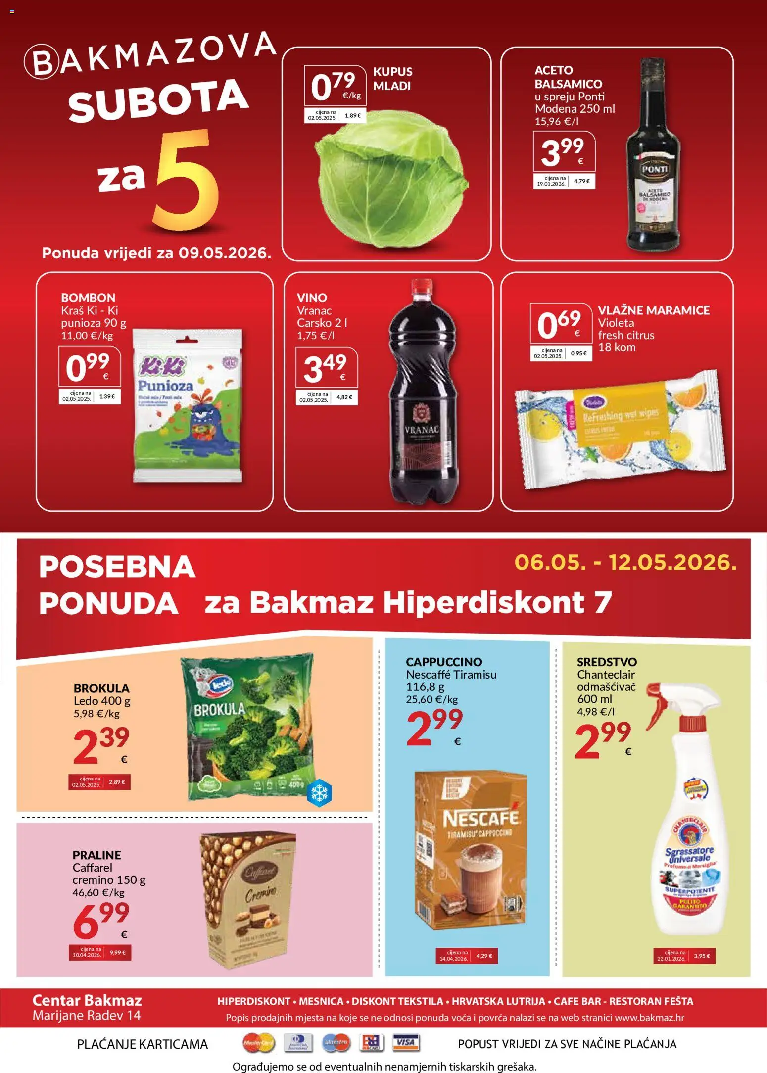 Bakmaz katalog | vrijedi od 06.05.2026 | Stranica: 8 | Proizvodi: Ledo, Kupus, Violeta, Cappuccino