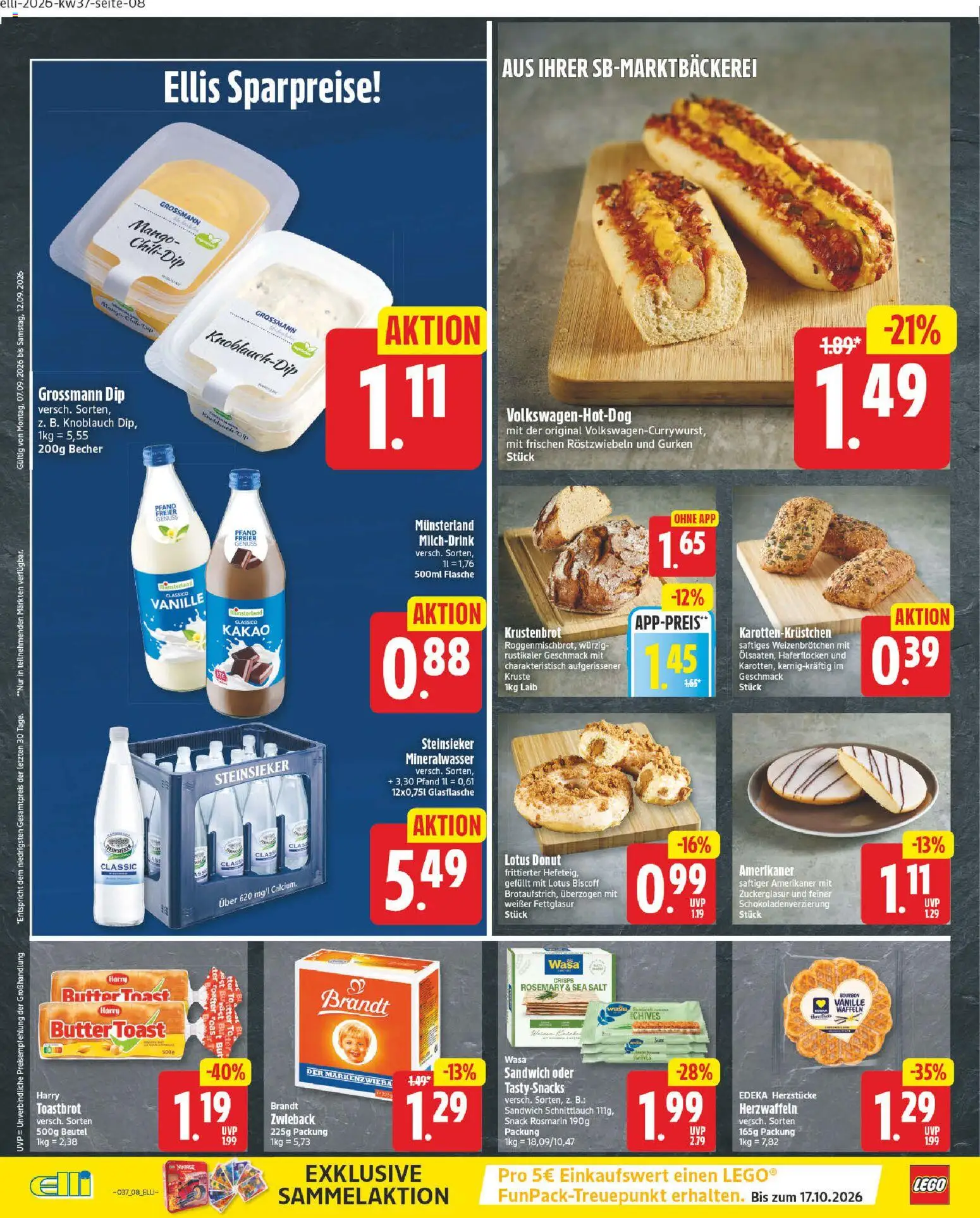 Elli Markt Prospekt – gültig ab 07.09.2026 | Seite: 8 | Produkte: Butter, Vanille, Mango, Gurken
