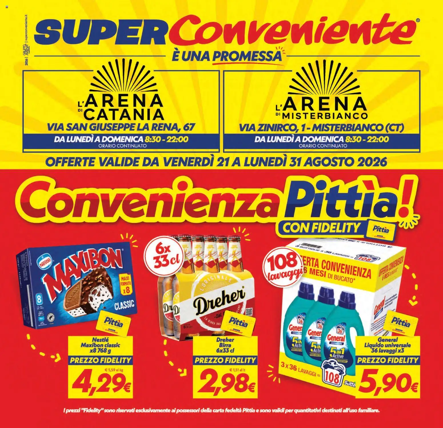 Volantino SuperConveniente del 21/08/2026 | Pagina: 1 | Prodotti: Birra