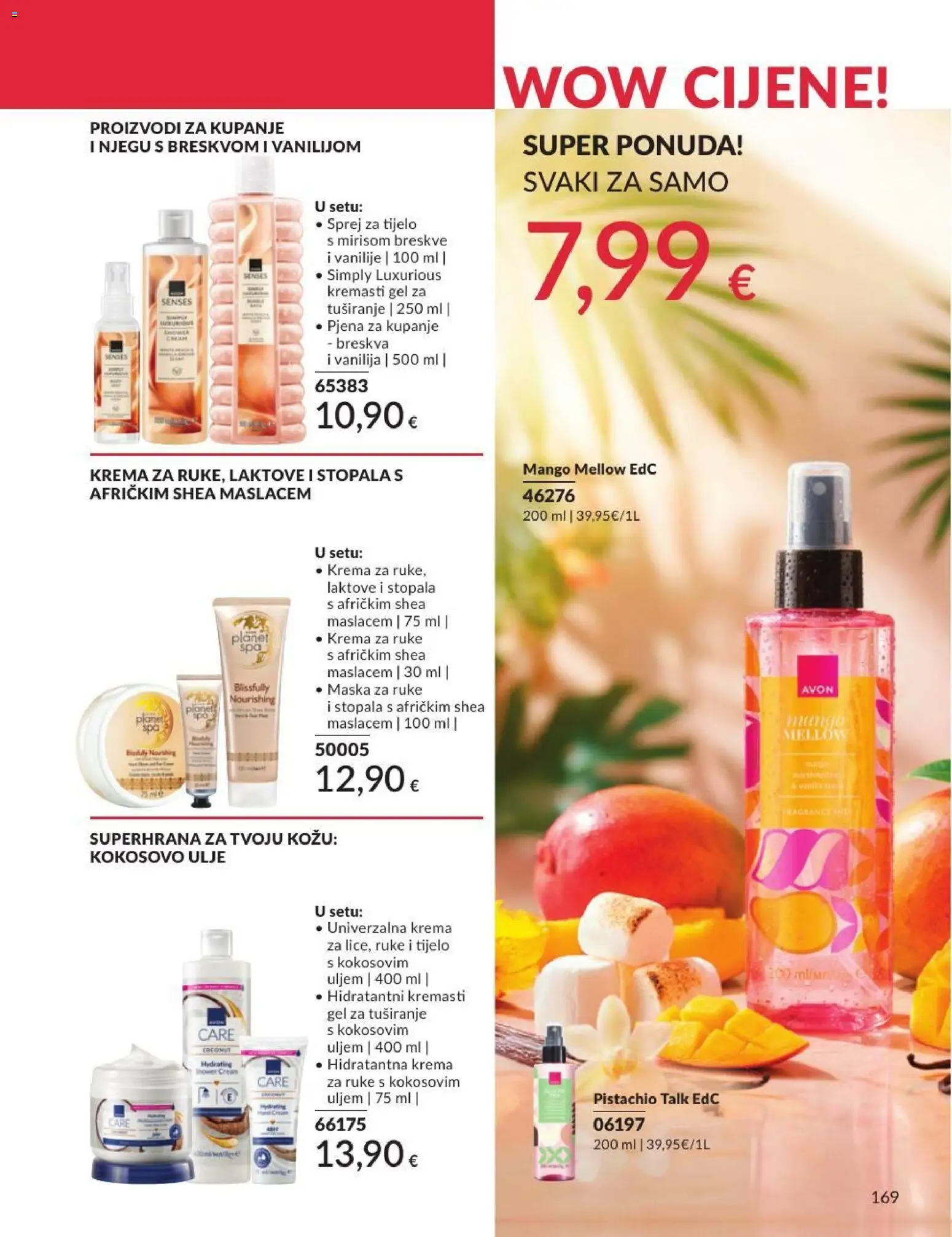 Avon katalog | vrijedi od 30.06.2026 | Stranica: 169 | Proizvodi: Ulje, Krema za ruke, Mango, Breskva