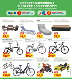 Anteprima del volantino D Più volantino valido a partire dal 30.04.2026 | Pagina: 19 | Prodotti: Disco, Borsa, Sedia a sdraio, Batteria