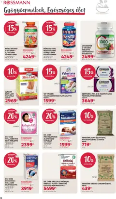 Rossmann akciós újság - amely érvényes a következő dátumtól: 18.05.2026 | Oldal: 22 | Termékek: Kakukkfű, Kollagén, Pita, Olaj