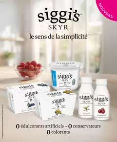 siggi's SKYR FRAMBOISE, siggi's SKYR FRAMBOISE - Voorbeeld van een folder van siggi's SKYR FRAMBOISE, siggi's SKYR FRAMBOISE, geldig van 16/07/2026 | Pagina: 57 | Producten: Vanille, La, Skyr