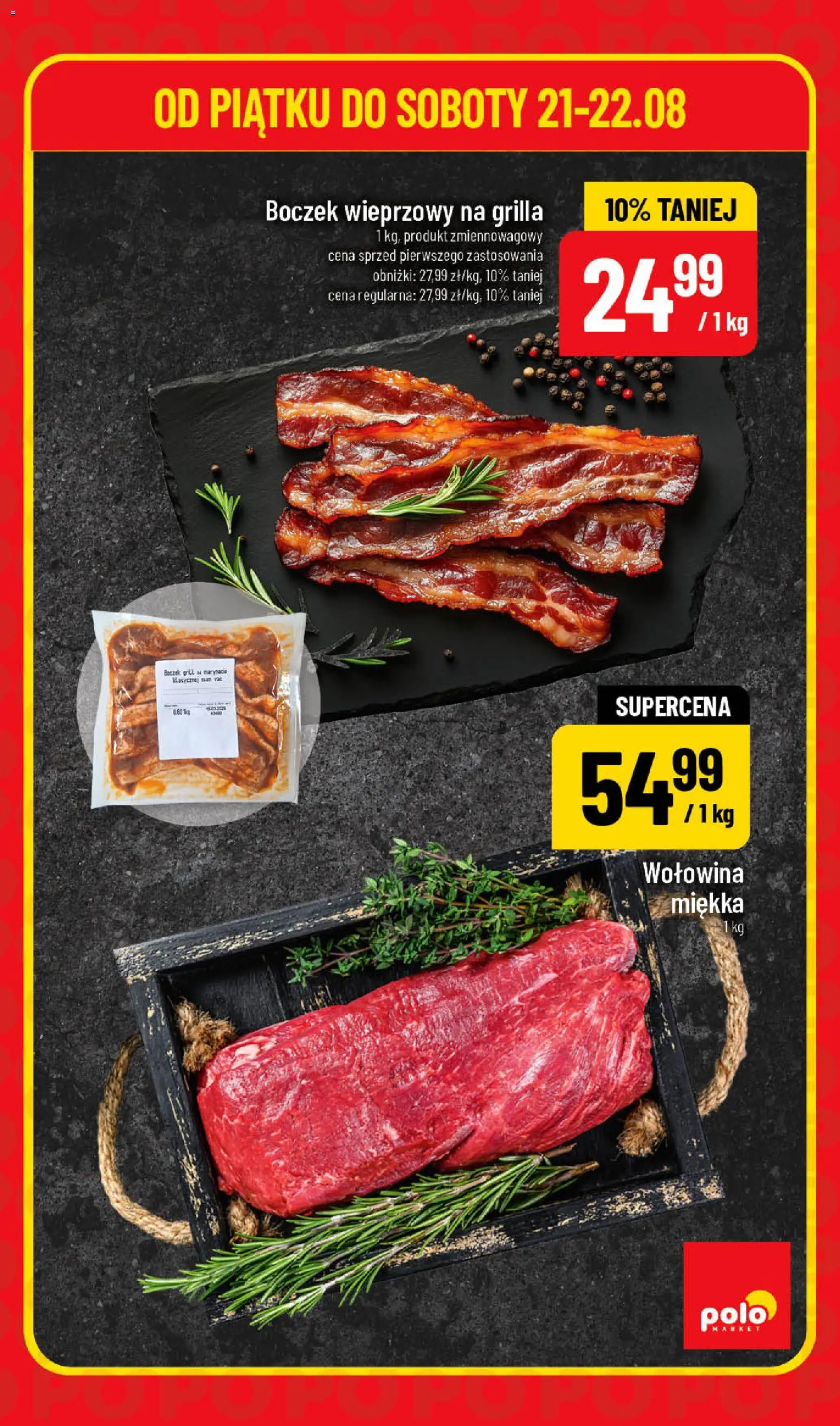 POLOmarket gazetka - Super Hity od 21.08.2026 | Strona: 3 | Produkty: Boczek wieprzowy, Boczek, Wołowina