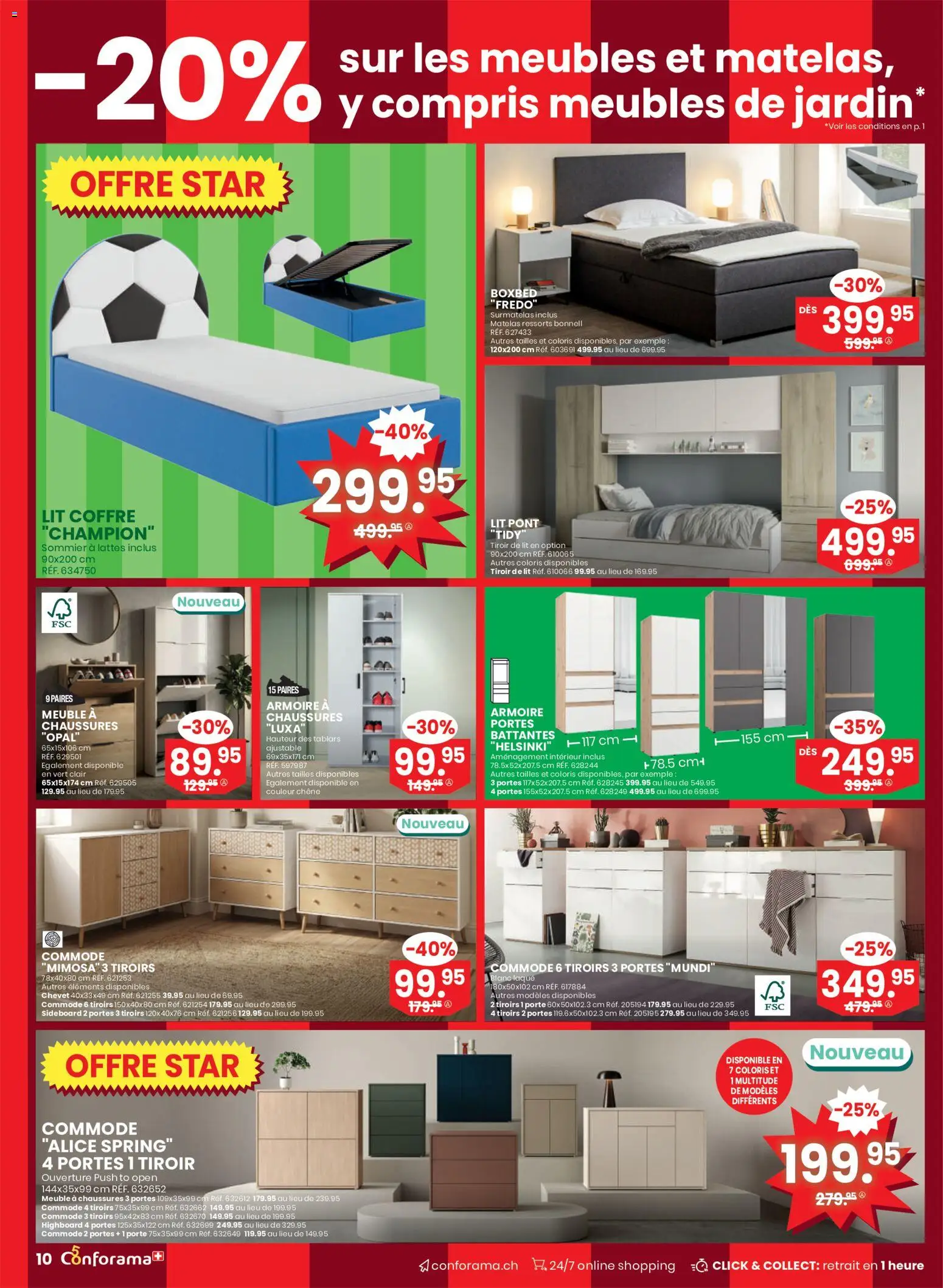 Conforama aktionen FR – gültig ab 03.06.2026 | Seite: 10 | Produkte: Highboard, Sideboard