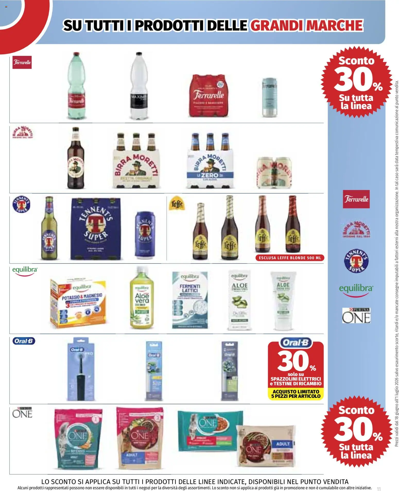 Volantino Ipercoop del 18.06.2026 | Pagina: 11 | Prodotti: Birra, Aloe vera, Ferrarelle