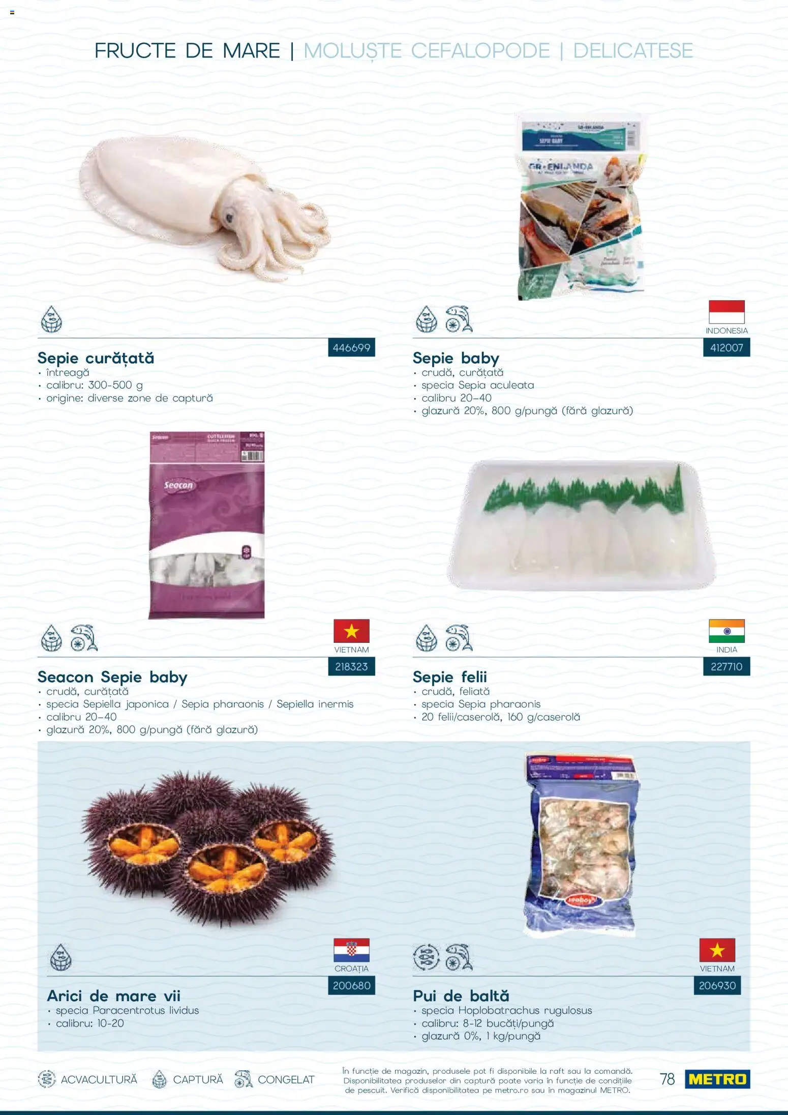Noul catalog Metro – valabil de la 01.10.2026 | Pagină: 78 | Produse: Baby, Raft, Pui, Fructe
