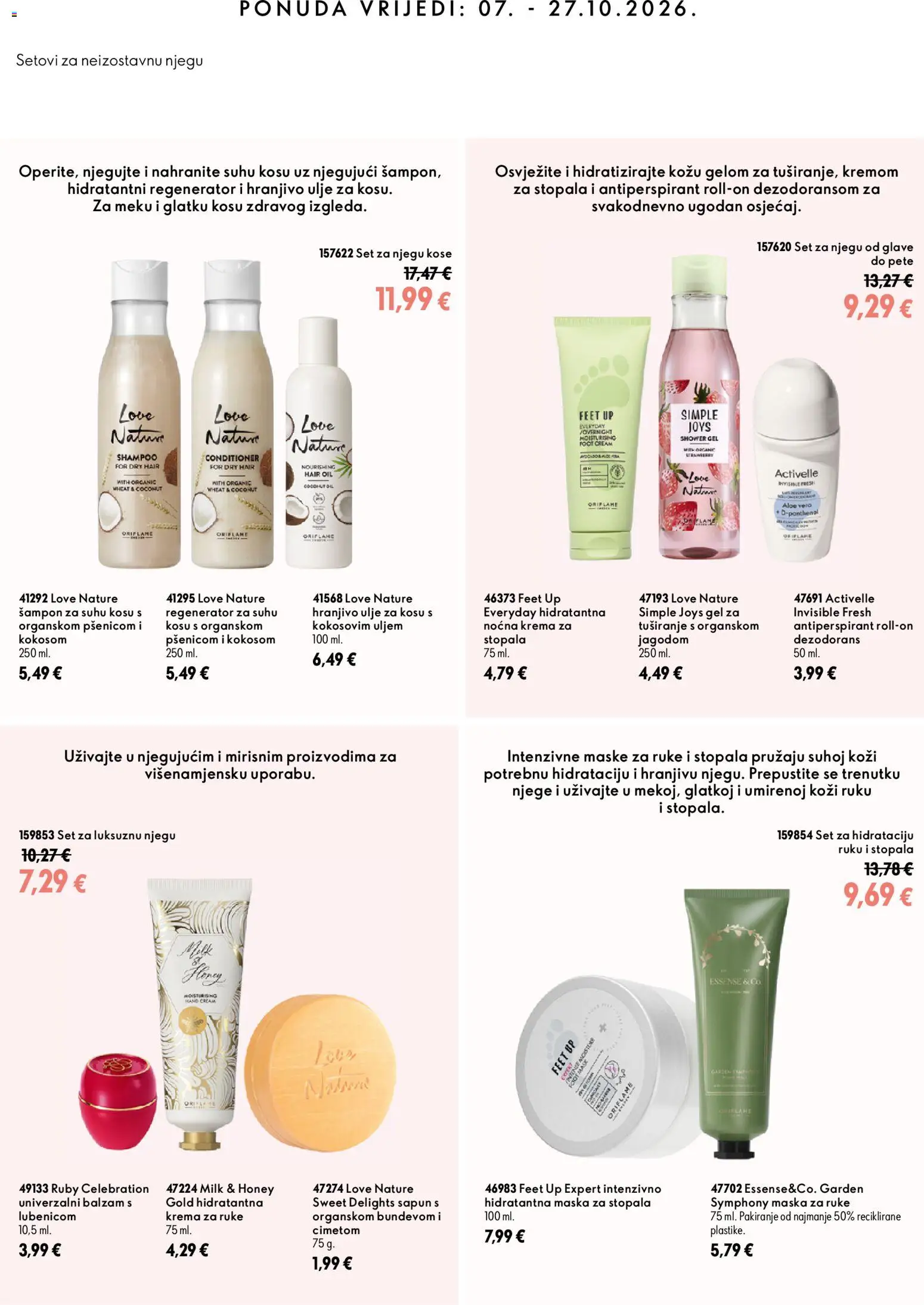 Oriflame katalog | vrijedi od 07.10.2026 | Stranica: 3 | Proizvodi: Maske, Noćna krema, Regenerator, Sapun