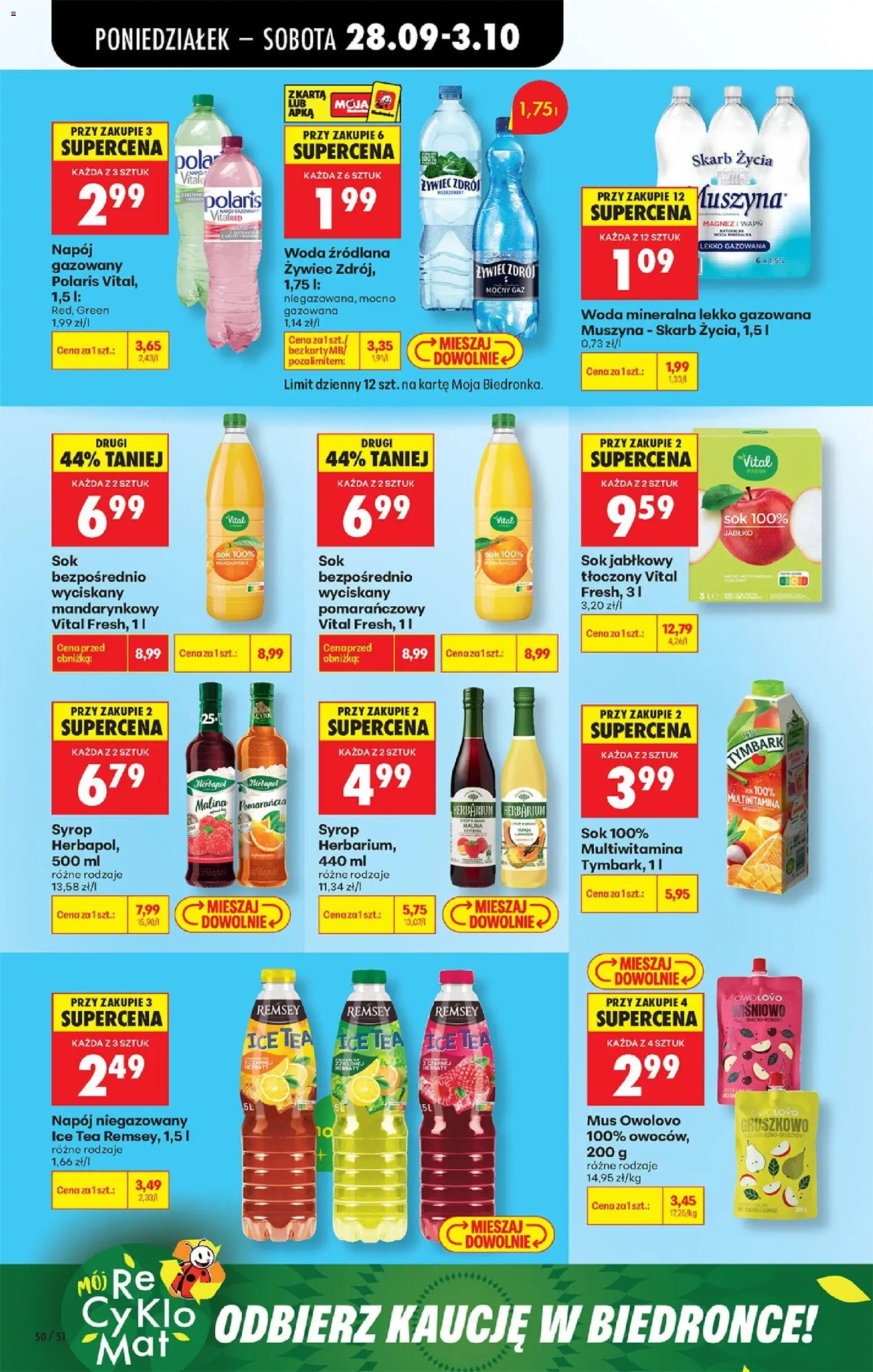 Biedronka Polsko leták - Codziennie niskie ceny od 28.09.2026 | Strana: 84 | Produkty: Ice tea