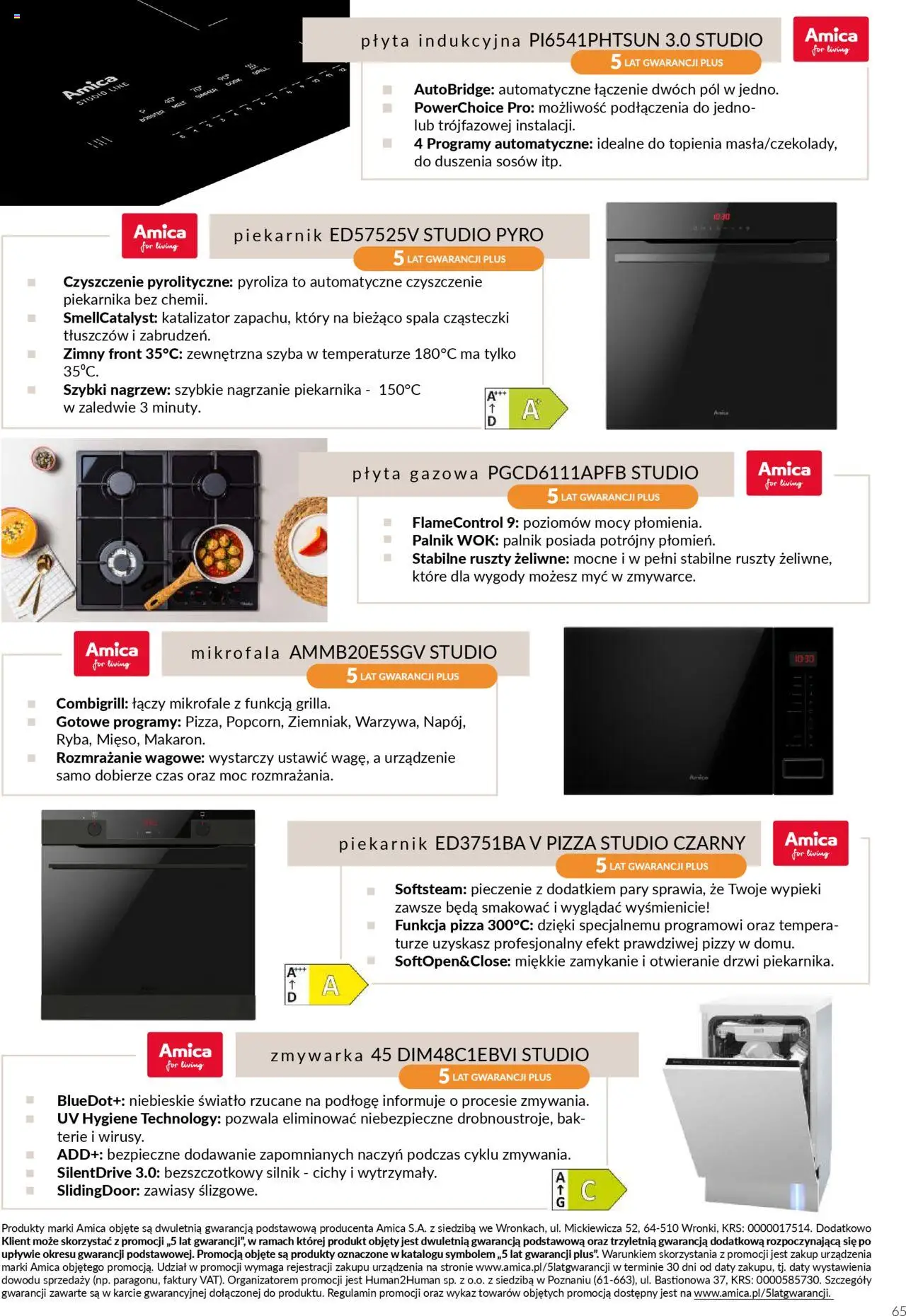 Salony Agata Gazetka - Kuchnie Qubik od 21.03.2025 | Strona: 65 | Produkty: Płyta indukcyjna, Wok, Piekarnik, Pizza