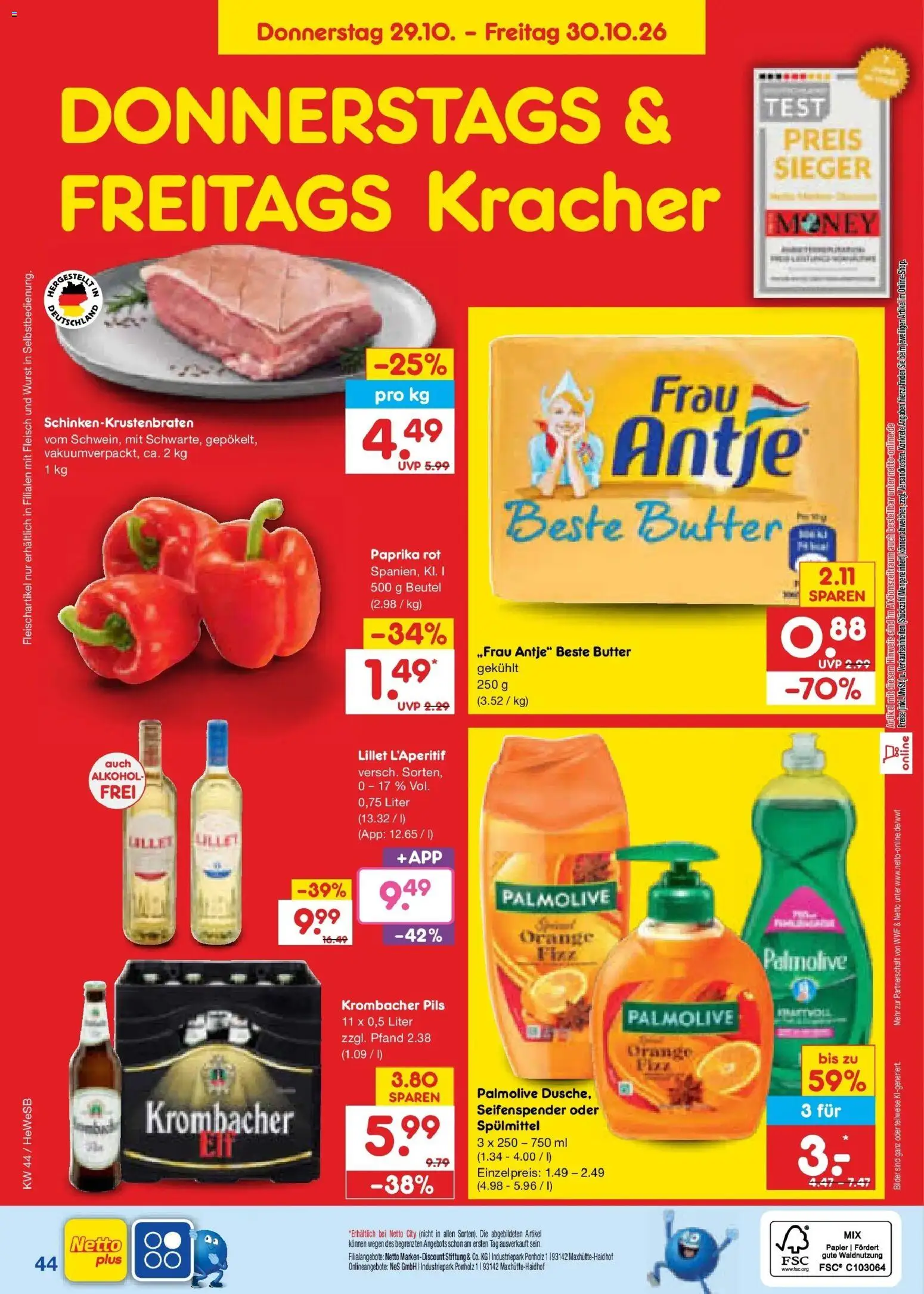 Netto Marken-Discount Prospekt Hamburg – gültig ab 26.10.2026 | Seite: 58 | Produkte: Pils, Lillet, Bilder, Krombacher