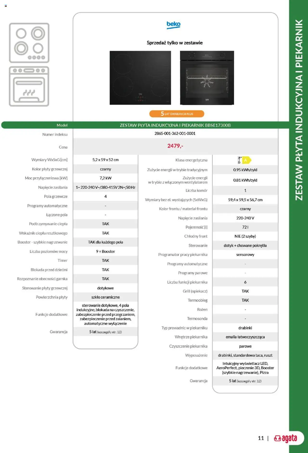Salony Agata Gazetka - Beko AGD od 01.09.2025 | Strona: 11 | Produkty: Piekarnik, Opiekacz, Plyty, Pizza