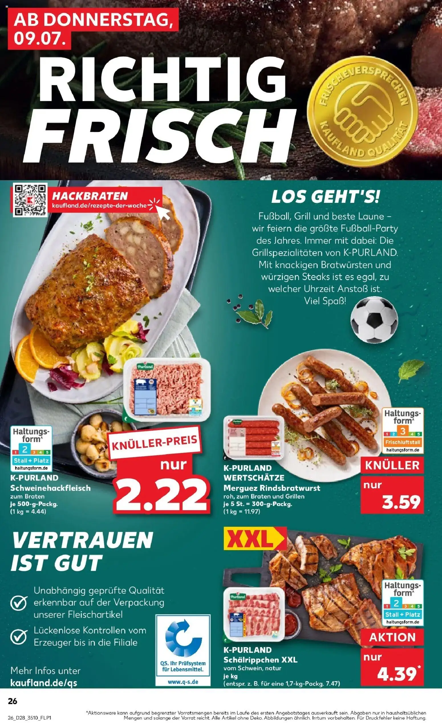 Kaufland Prospekt Meiningen – gültig ab 09.07.2026 | Seite: 26 | Produkte: Grill