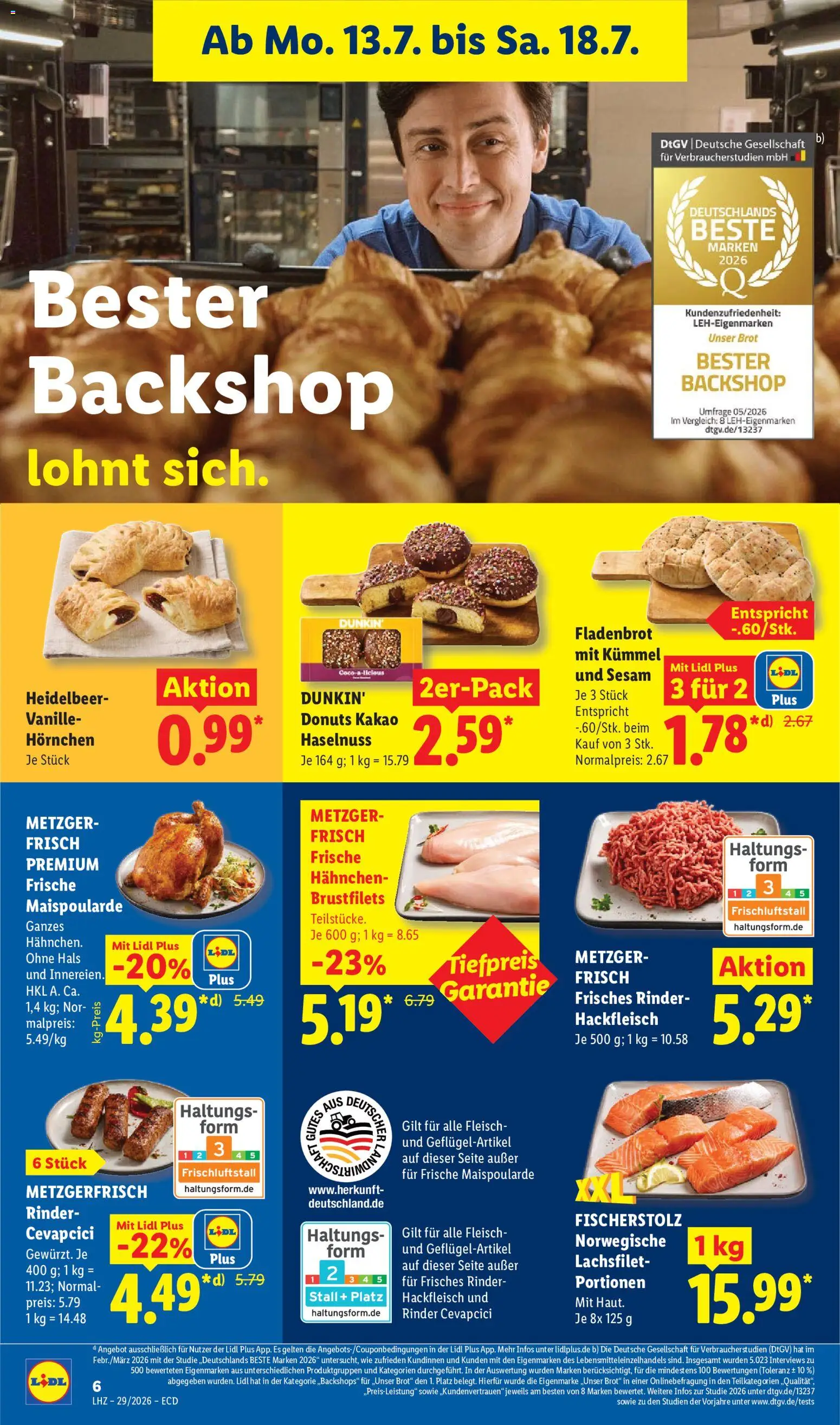 Lidl Prospekt – gültig ab 13.07.2026 | Seite: 14 | Produkte: Sessel, Wasser