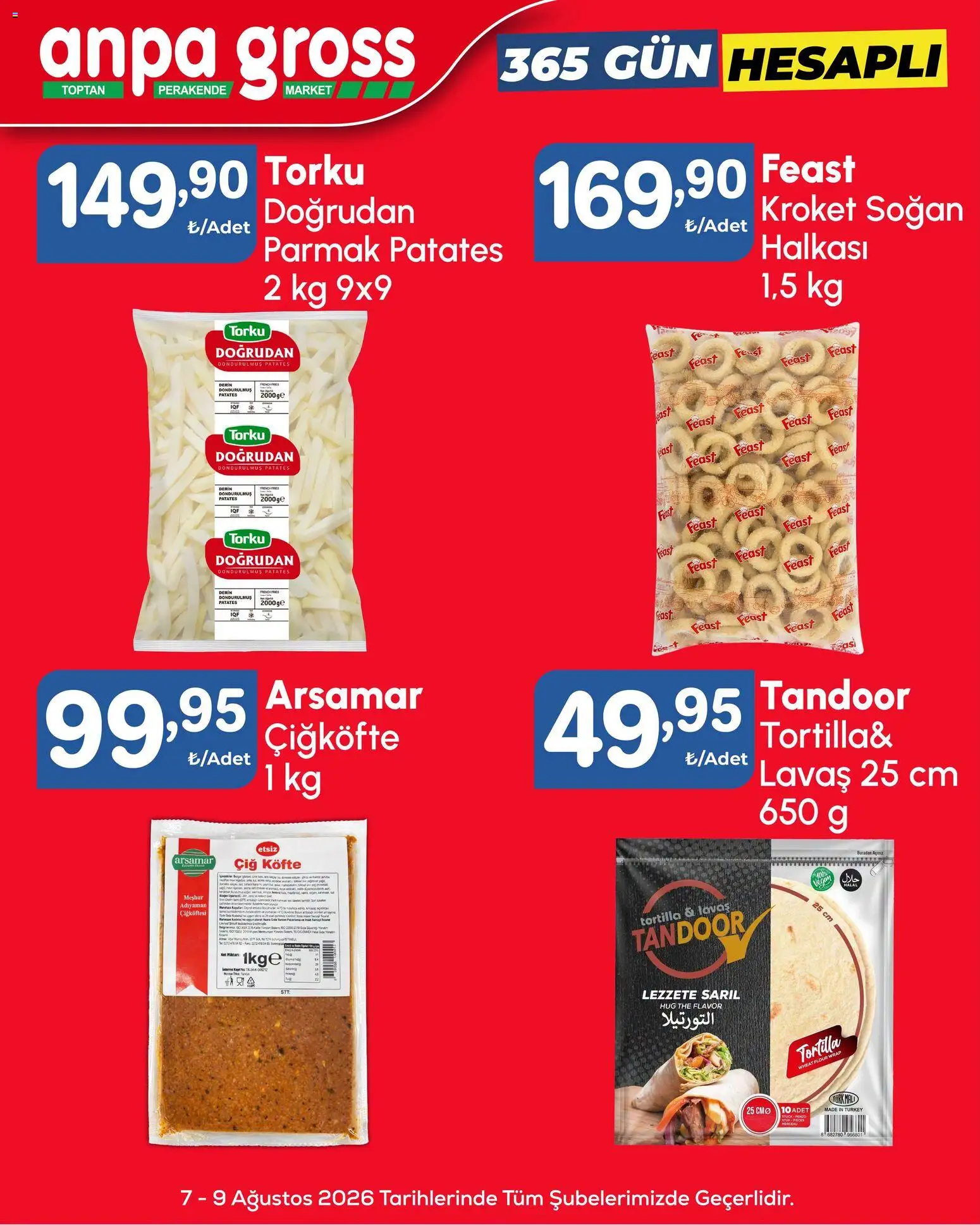 Anpa Gross Katalog - 07 Ağustos 2026 tarihinden itibaren geçerlidir | Sayfa: 12 | Ürünler: Patates, Soğan