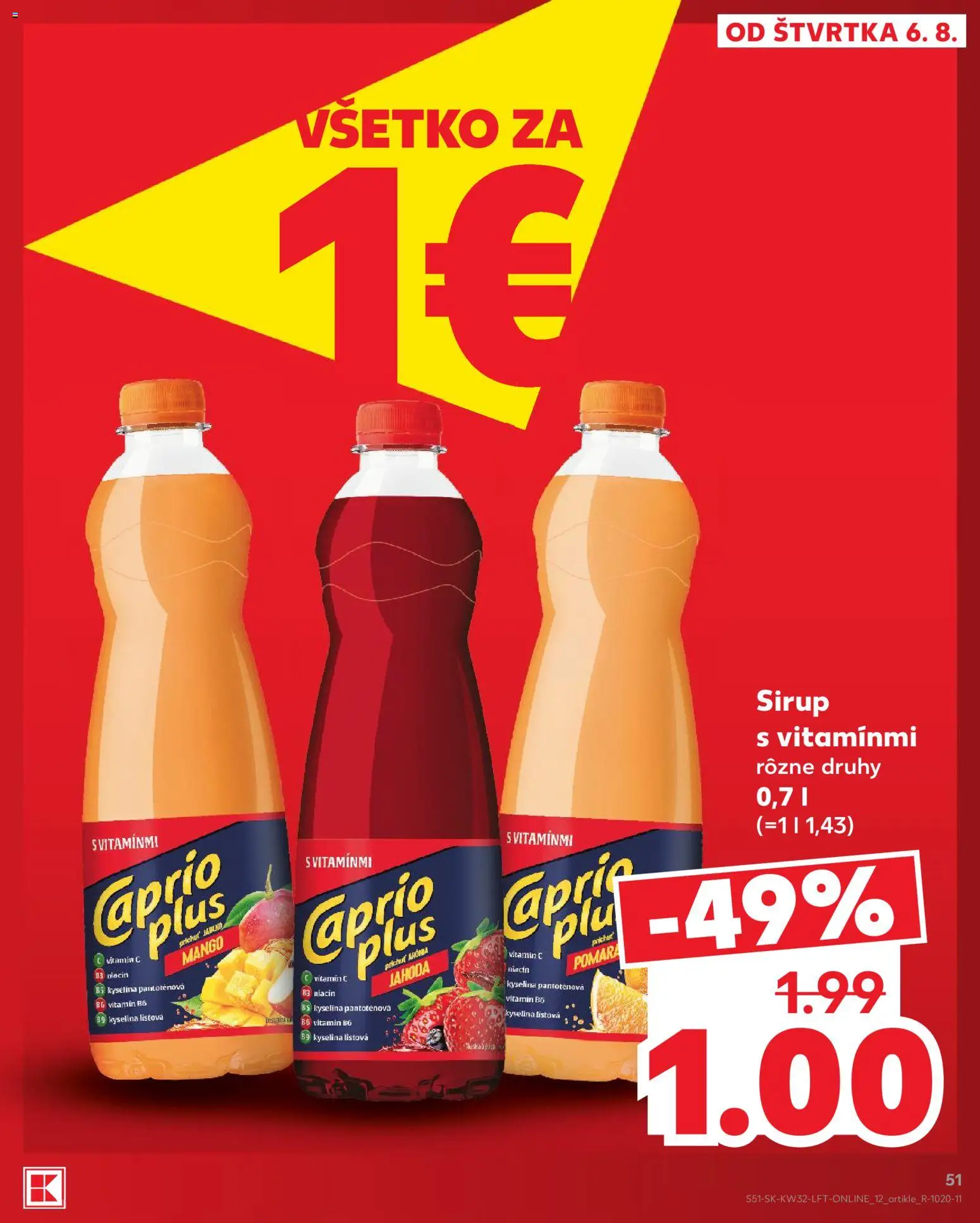 Nové Kaufland akcie – leták je platný od 06.08.2026 | Strana: 51 | Produkty: Mango