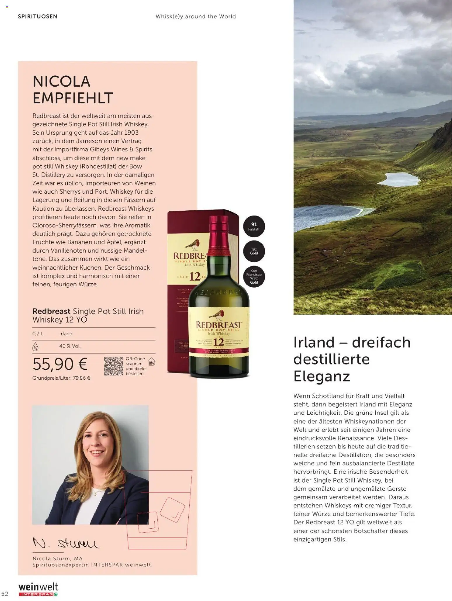 Interspar Wein Welt gültig ab 08.09.2026 | Seite: 52 | Produkte: Mandel, Whiskey, Bananen