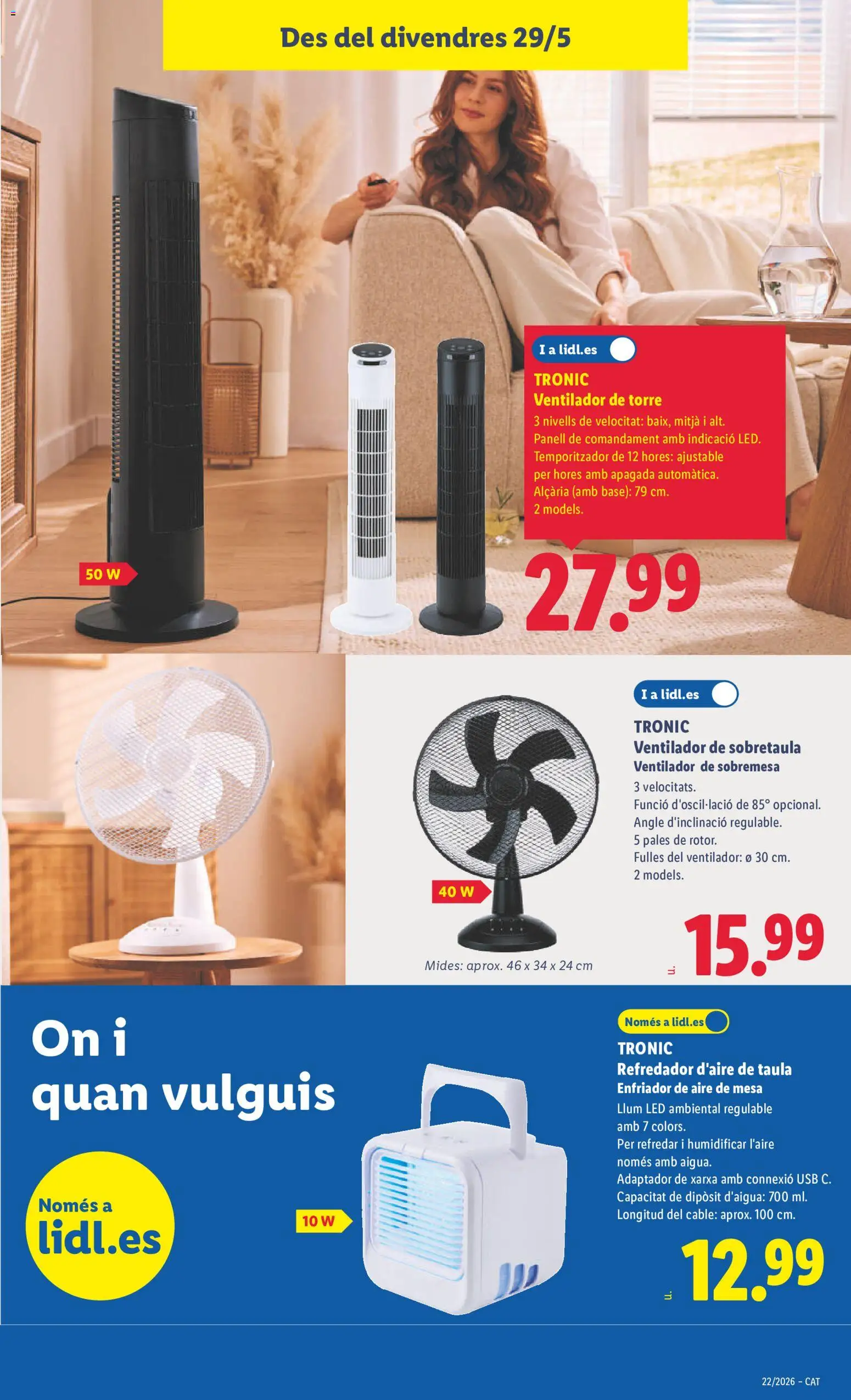Lidl folleto de bazar │ válido desde el 25.05.2026 | Página: 21 | Productos: Adaptador, USB, Ventilador, Mesa