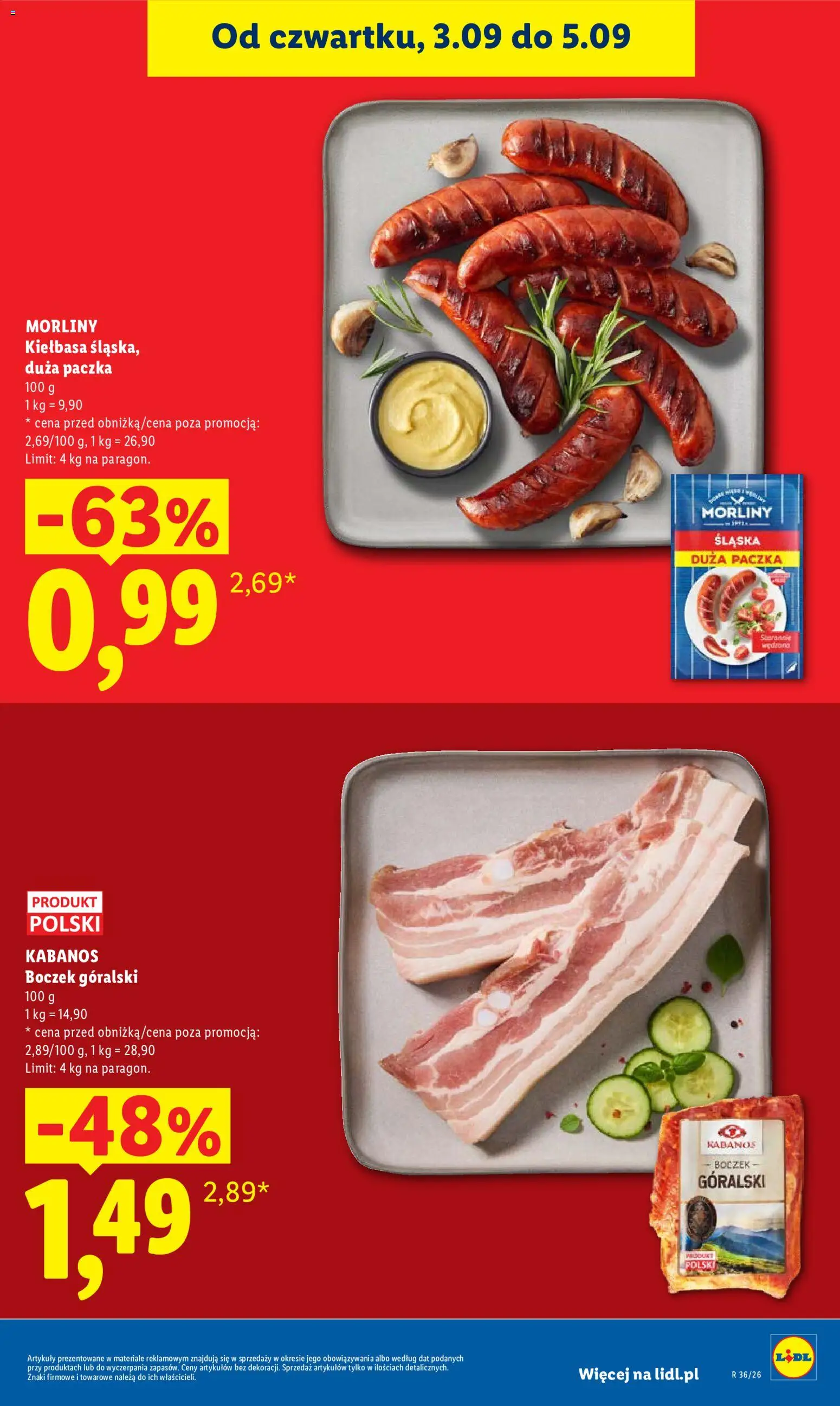 Lidl Polsko leták od 03.09.2026 | Strana: 11 | Produkty: Kabanos