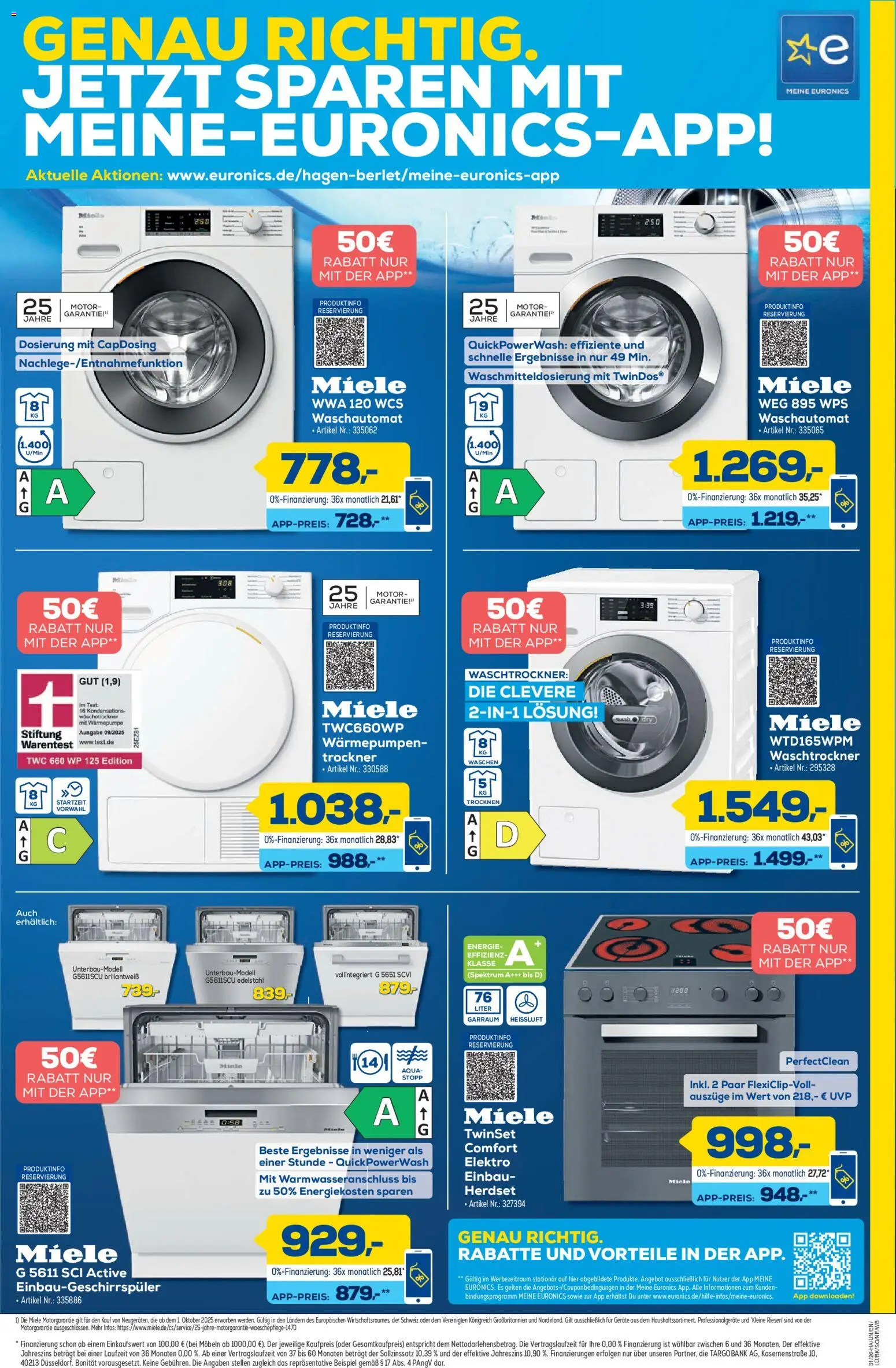 Euronics Prospekt Berlet – gültig ab 23.07.2026 | Seite: 5 | Produkte: Miele, Trockner, Waschtrockner