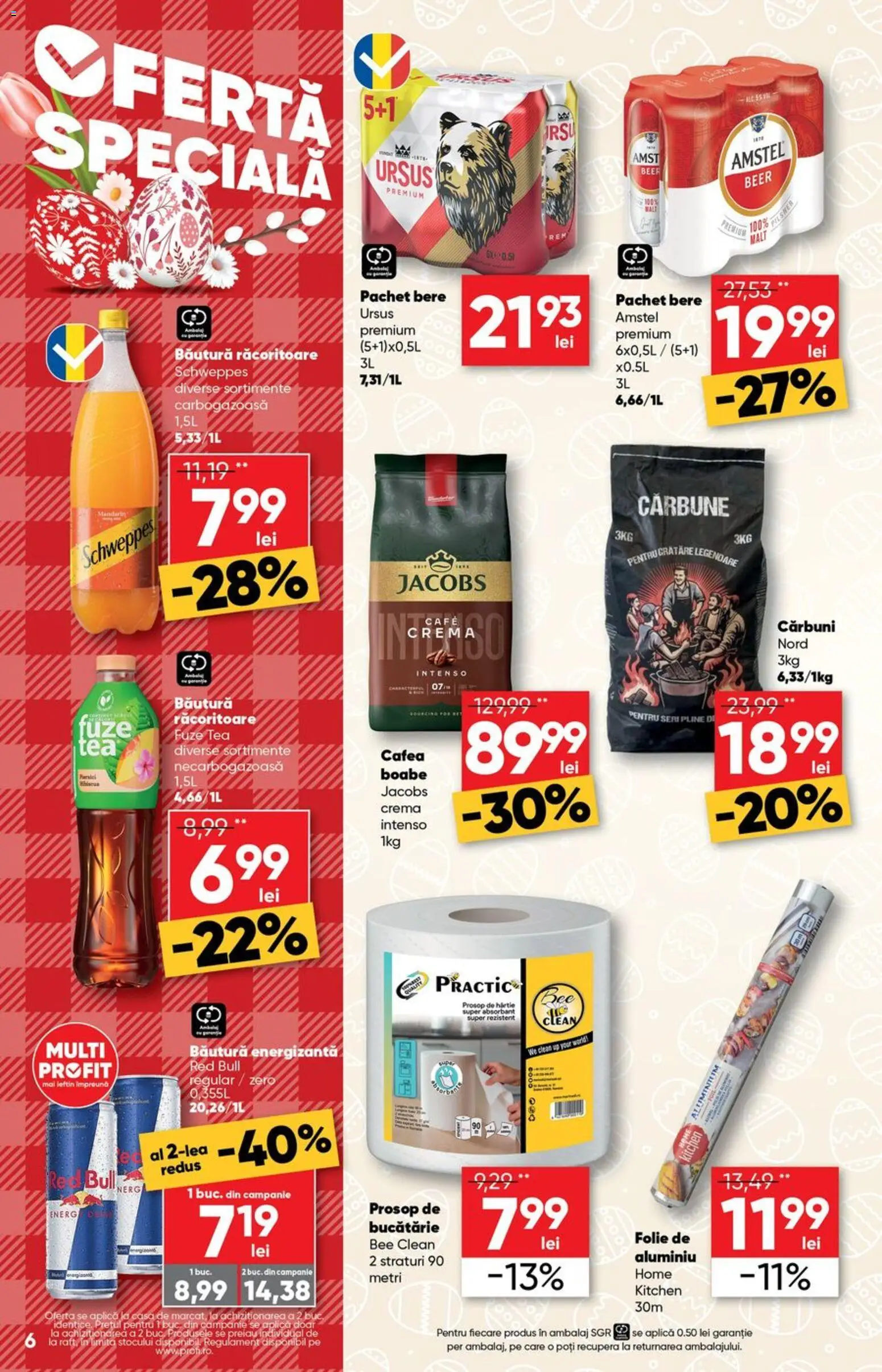 Noul catalog Profi – valabil de la 01.04.2026 | Pagină: 6 | Produse: Köpek Sabunu, Cremă, Bere, Băutură energizantă