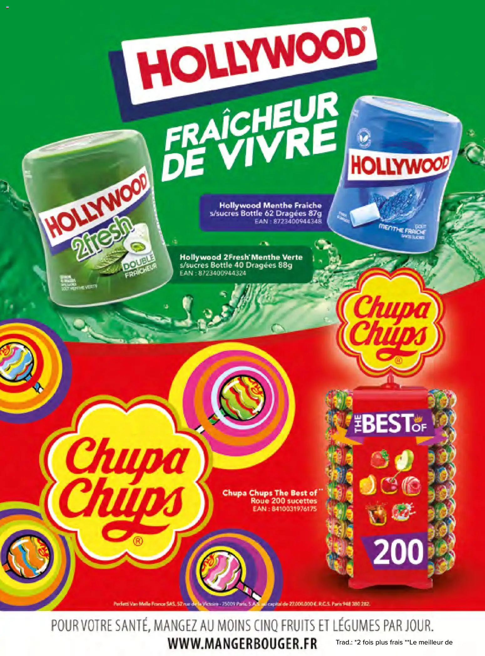 {H1} | Page: 18 | Produits: Menthe, Sucettes, Fruits, Chupa Chups